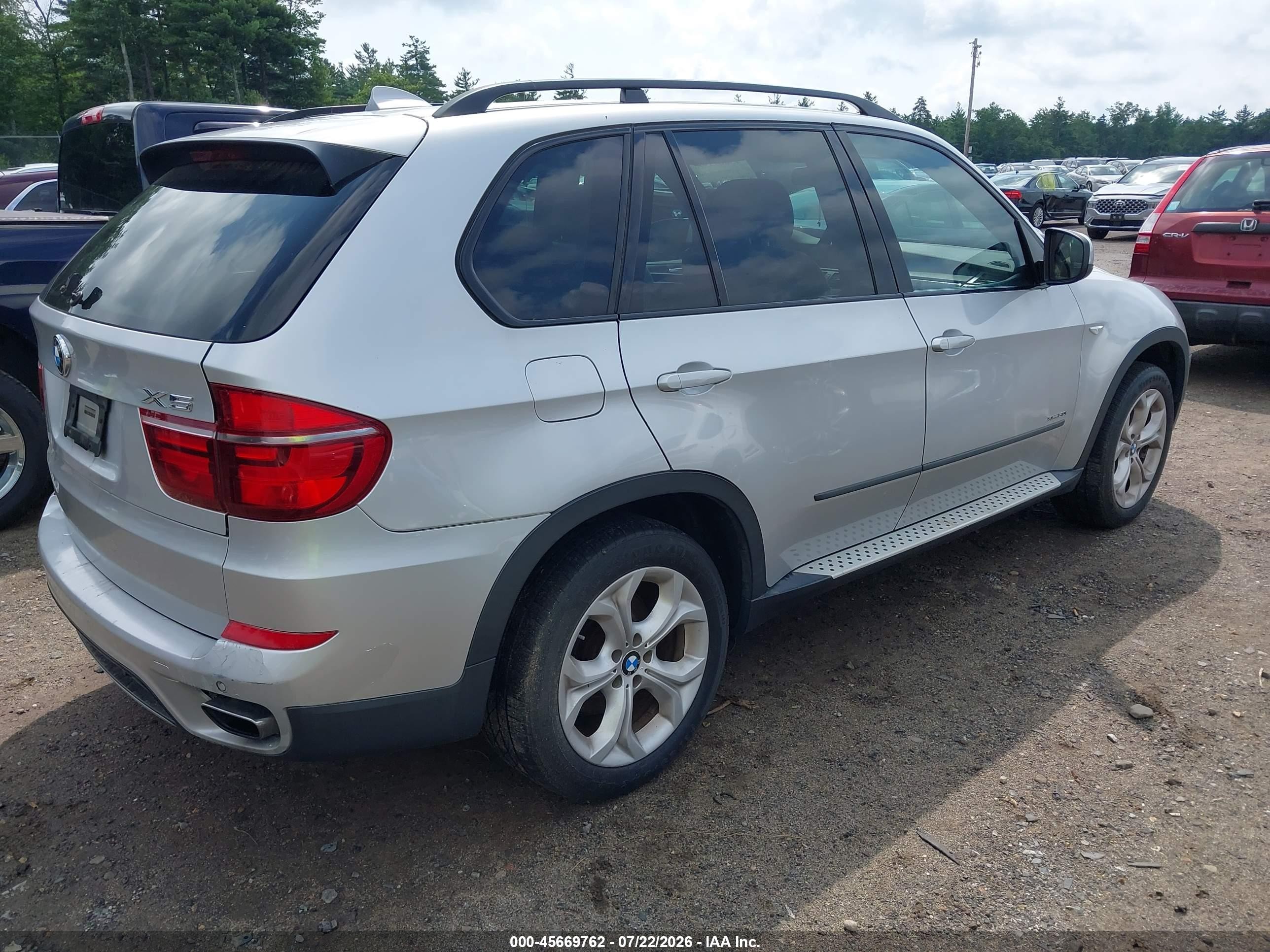 2011 Bmw X5 Xdrive50i Silver vin: 5UXZV8C58BLL67940