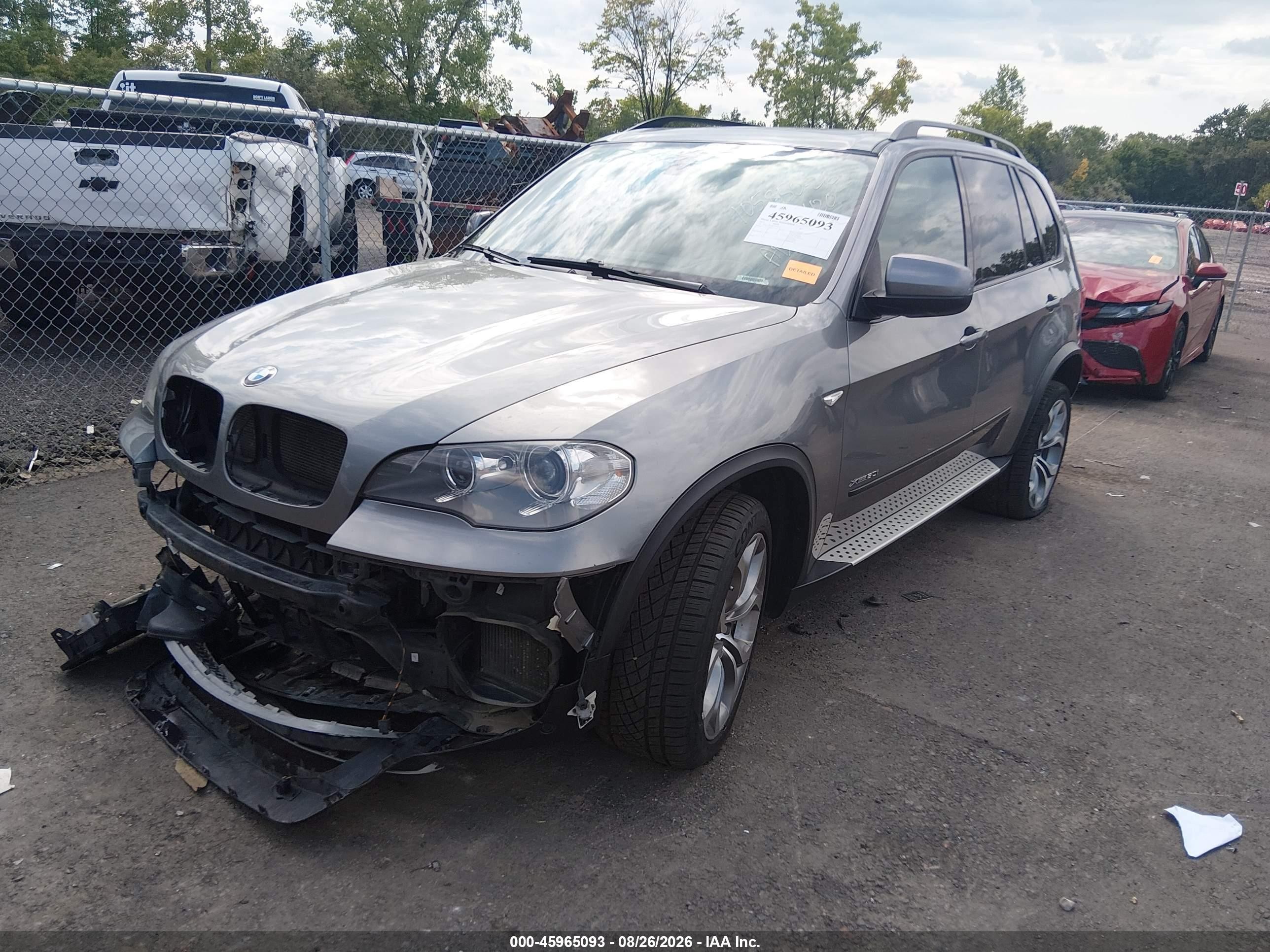 2012 Bmw X5 Xdrive50i Серый vin: 5UXZV8C58CL425420