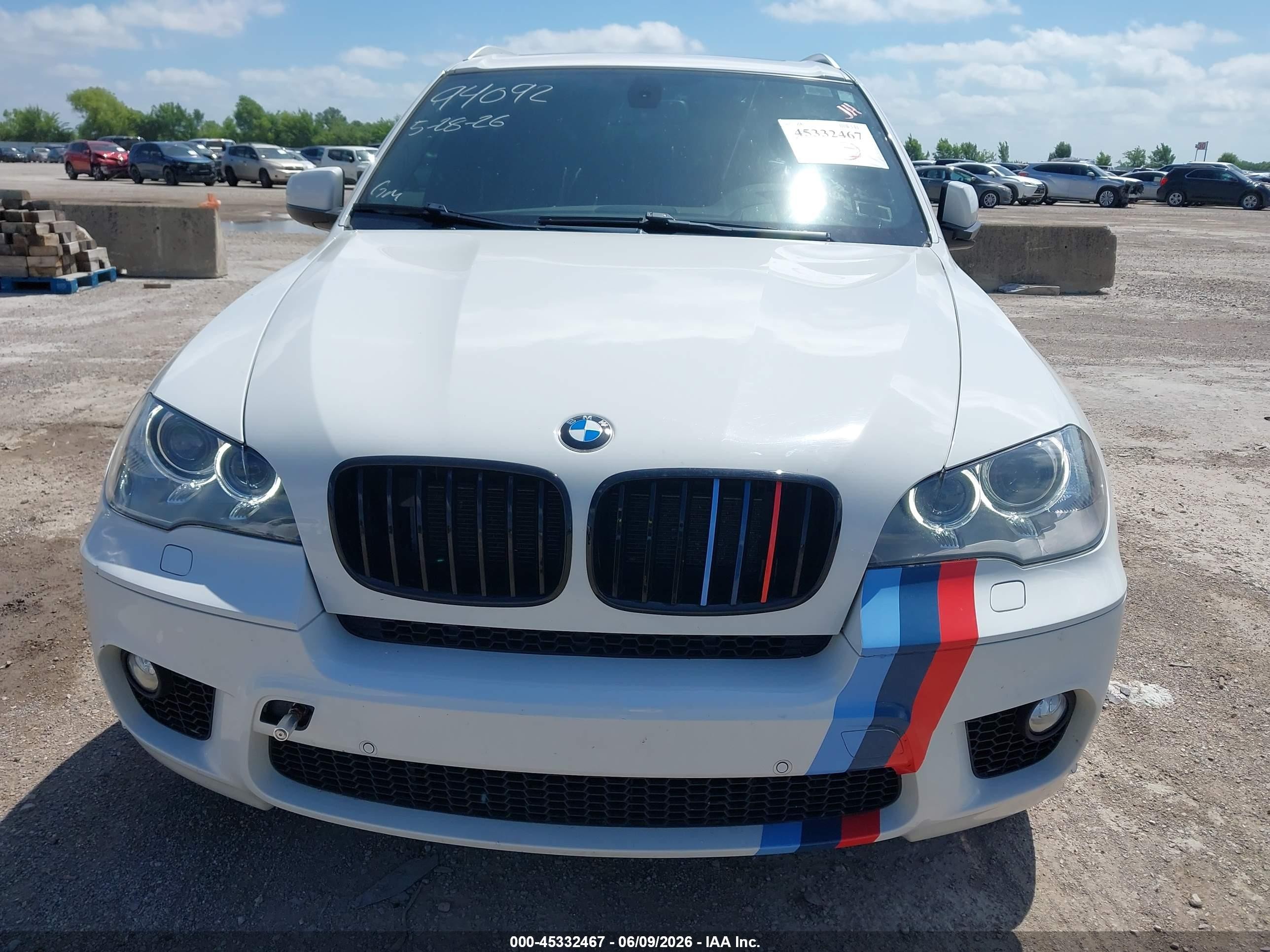 2013 Bmw X5 Xdrive50i White vin: 5UXZV8C58D0C14563