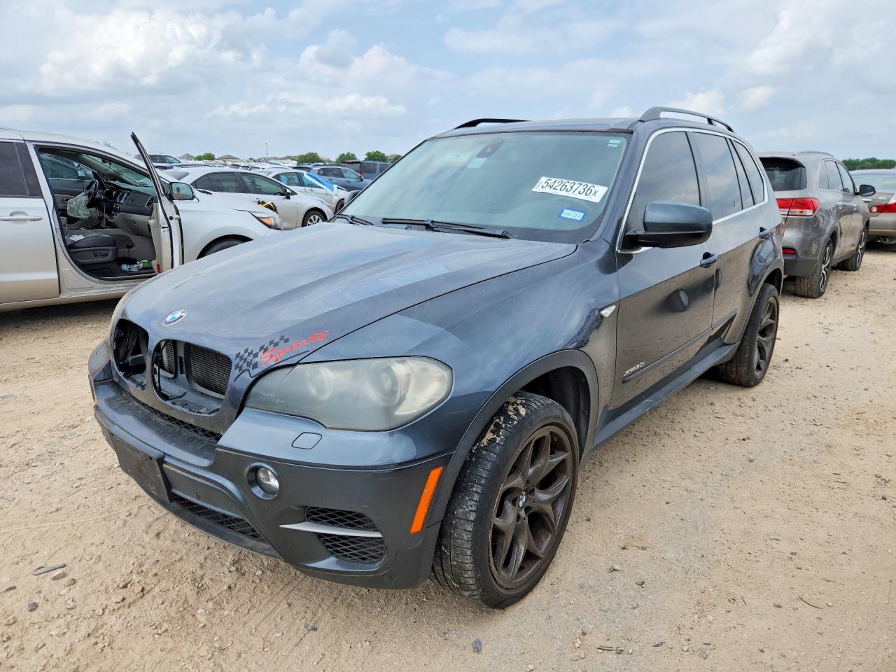 2011 Bmw X5 Xdrive50i Blue vin: 5UXZV8C59BL420872
