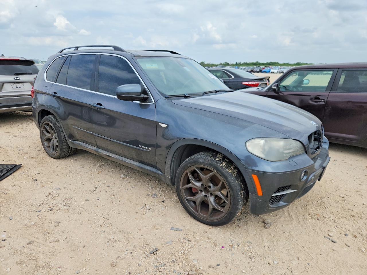 2011 Bmw X5 Xdrive50i Blue vin: 5UXZV8C59BL420872