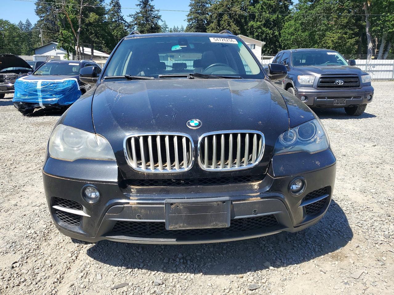 2011 Bmw X5 Xdrive50i Black vin: 5UXZV8C5XBL421027