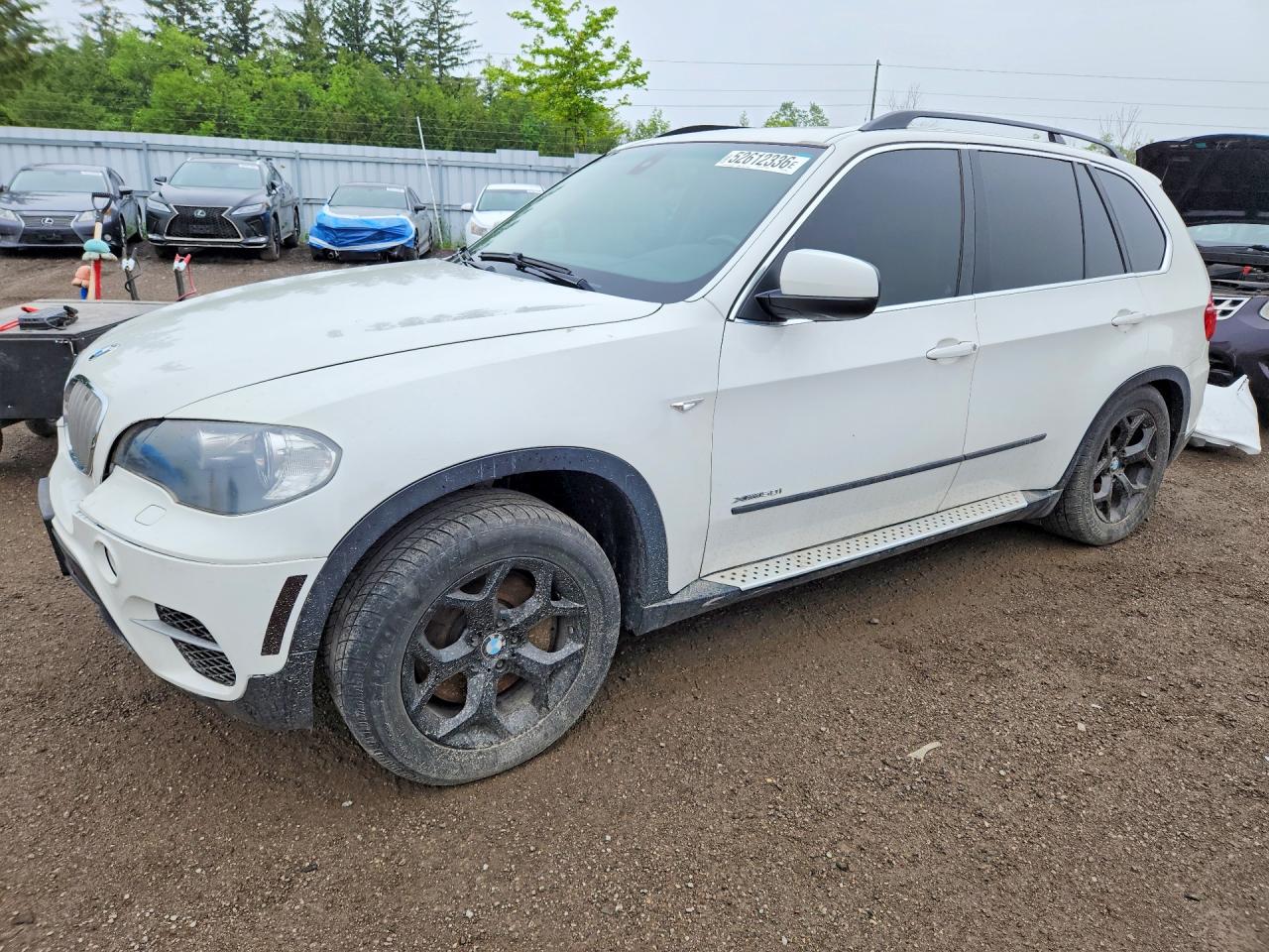 2011 Bmw X5 Xdrive50i White vin: 5UXZV8C5XBLL67809