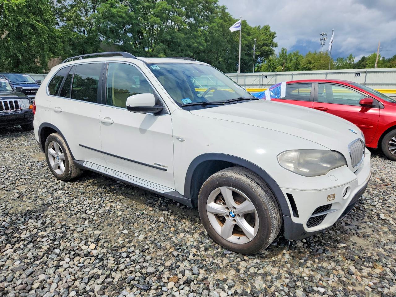 2012 Bmw X5 Xdrive50i White vin: 5UXZV8C5XCL422566