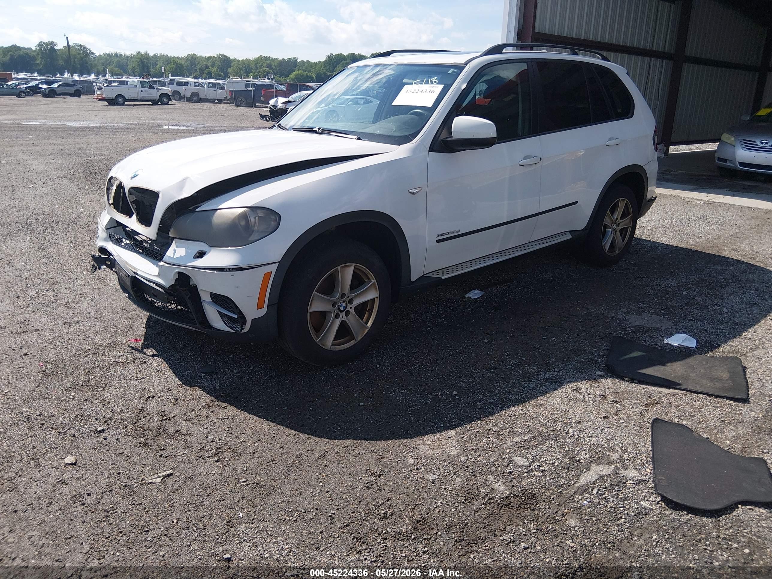 2011 Bmw X5 Xdrive35d White vin: 5UXZW0C50BL658382