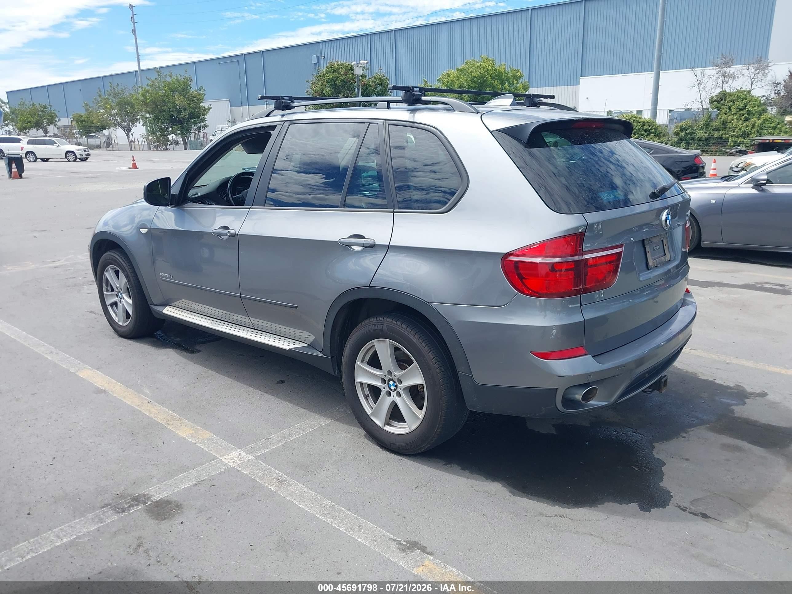 2012 Bmw X5 Xdrive35d Gray vin: 5UXZW0C50C0B88389