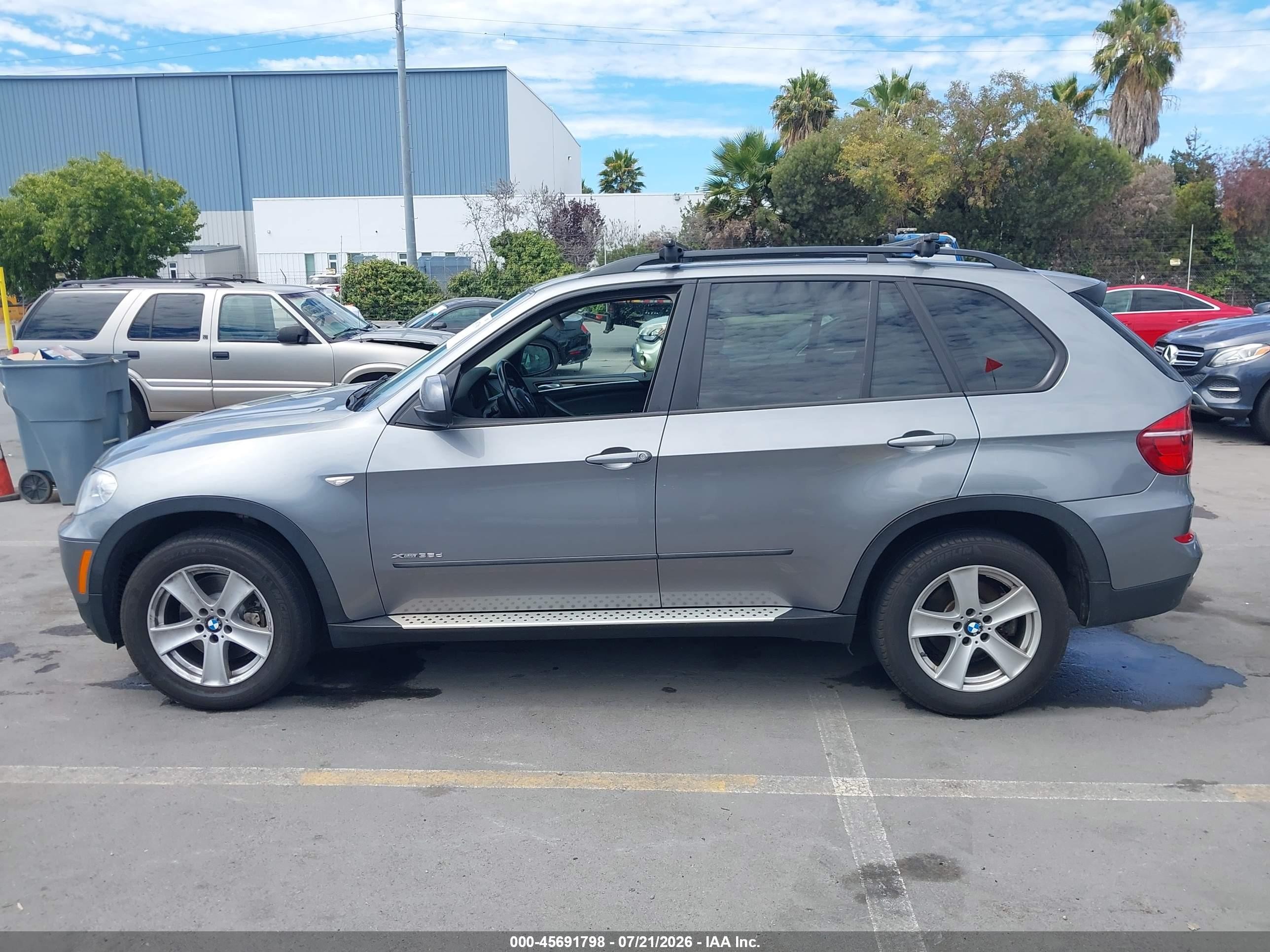 2012 Bmw X5 Xdrive35d Gray vin: 5UXZW0C50C0B88389
