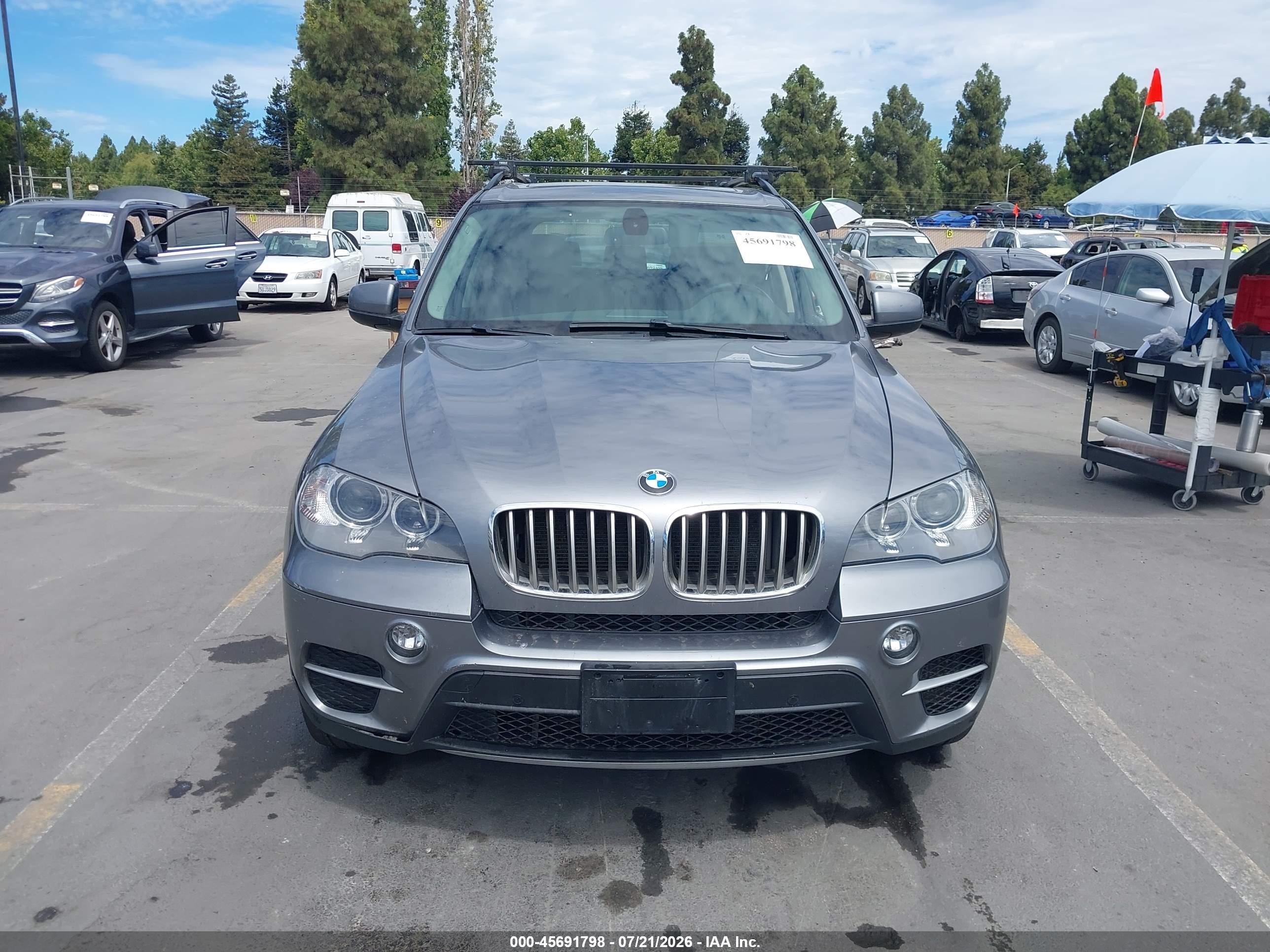 2012 Bmw X5 Xdrive35d Gray vin: 5UXZW0C50C0B88389