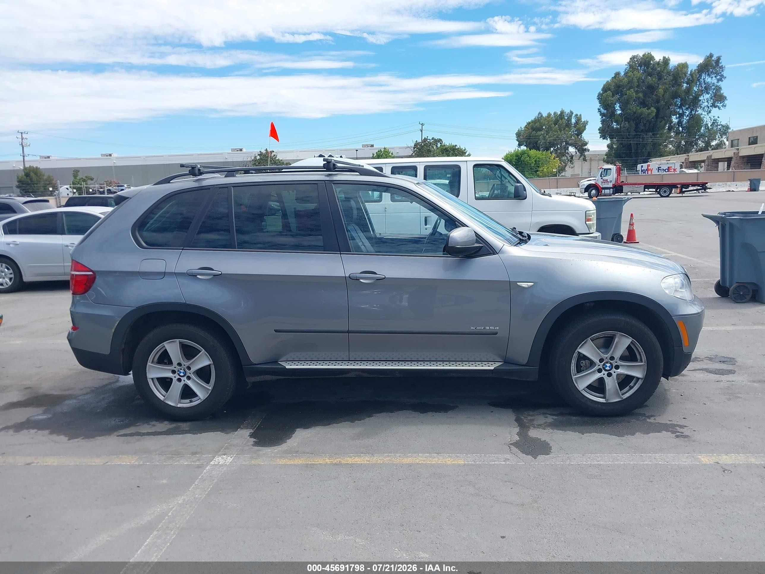 2012 Bmw X5 Xdrive35d Gray vin: 5UXZW0C50C0B88389
