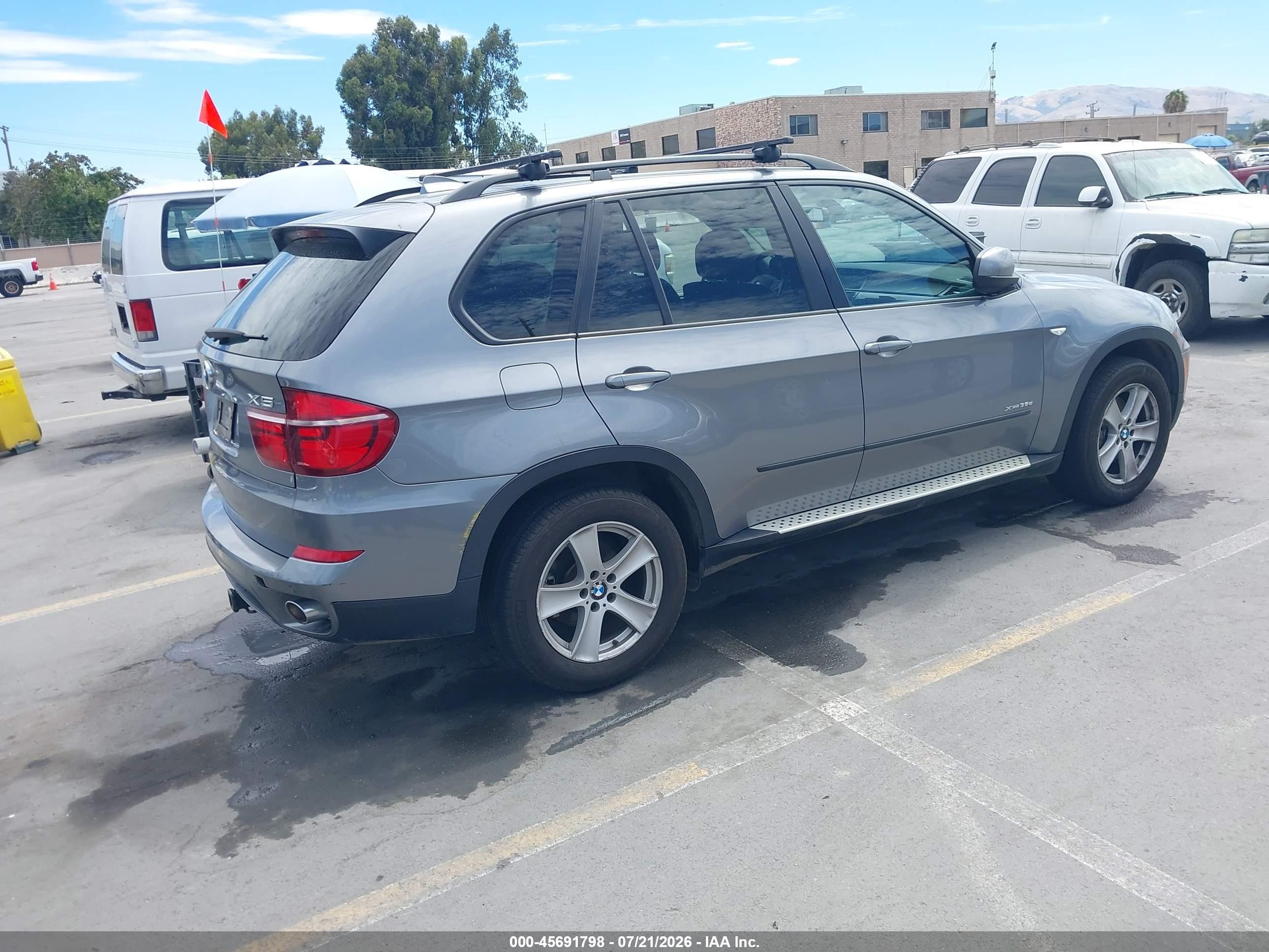 2012 Bmw X5 Xdrive35d Gray vin: 5UXZW0C50C0B88389