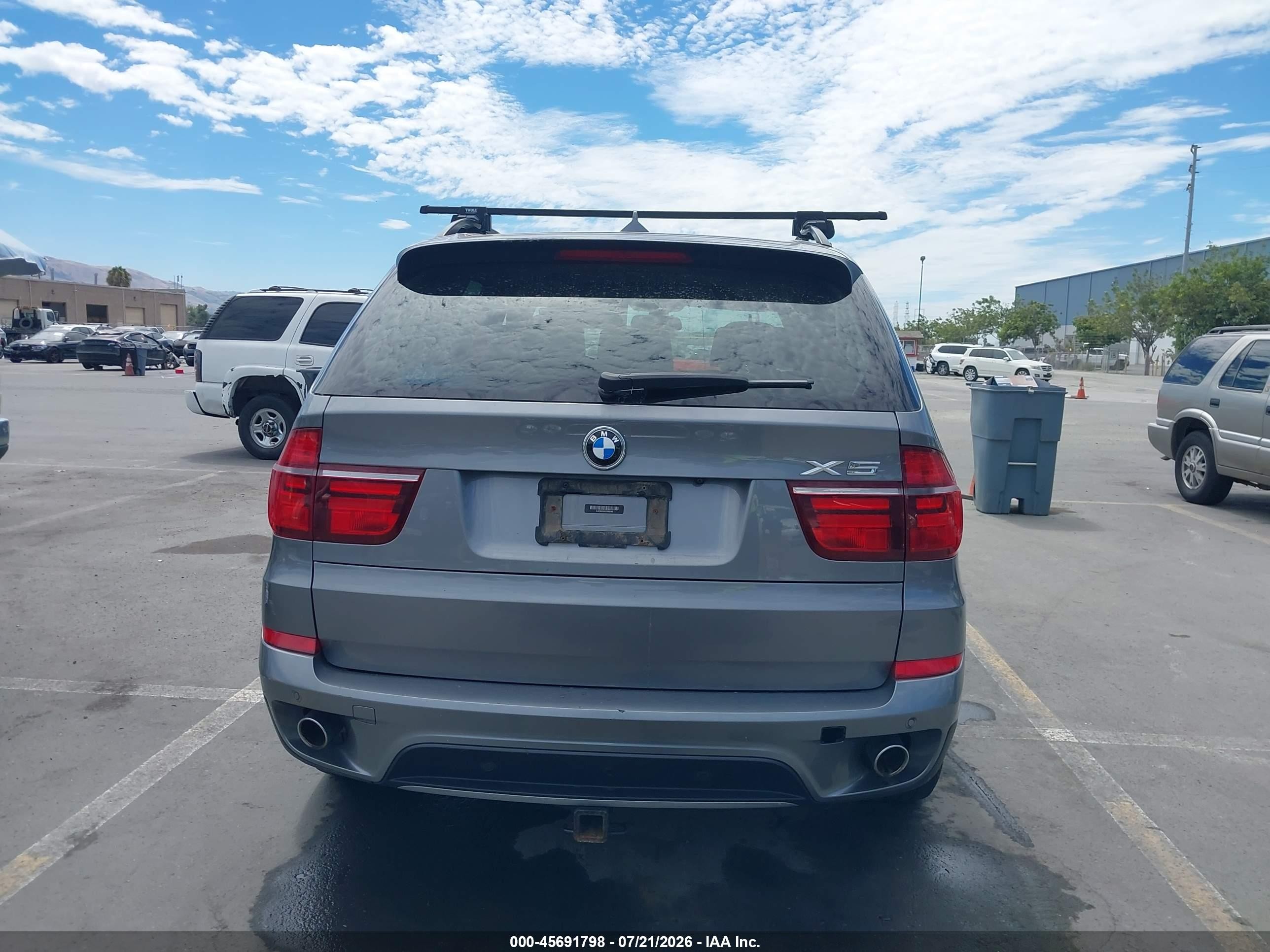 2012 Bmw X5 Xdrive35d Gray vin: 5UXZW0C50C0B88389