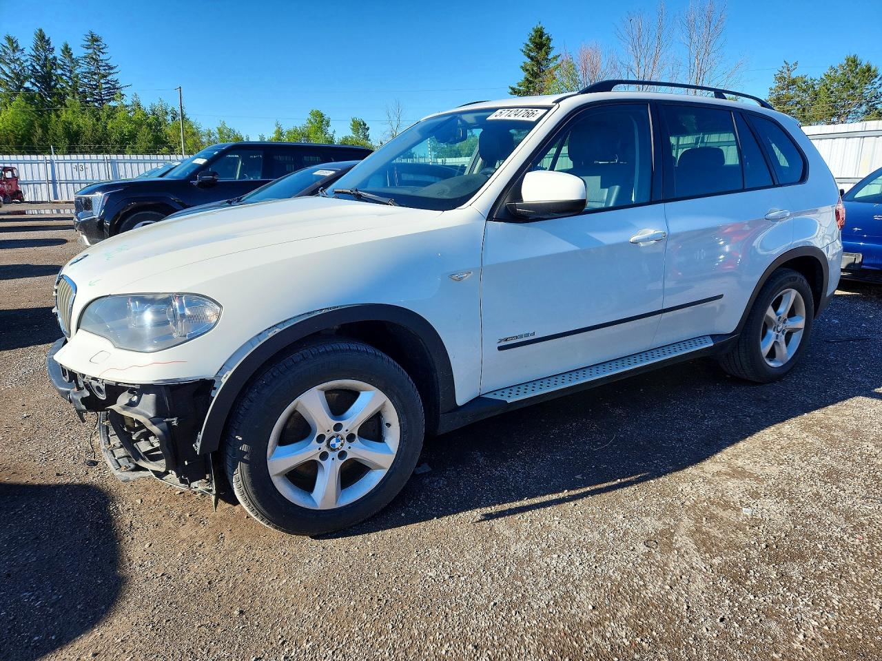 2012 Bmw X5 Xdrive35d White vin: 5UXZW0C50CL667830