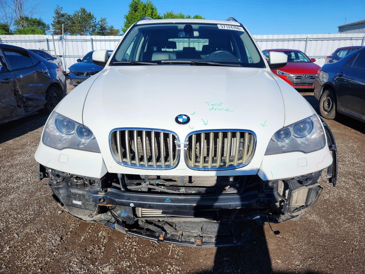 2012 Bmw X5 Xdrive35d White vin: 5UXZW0C50CL667830