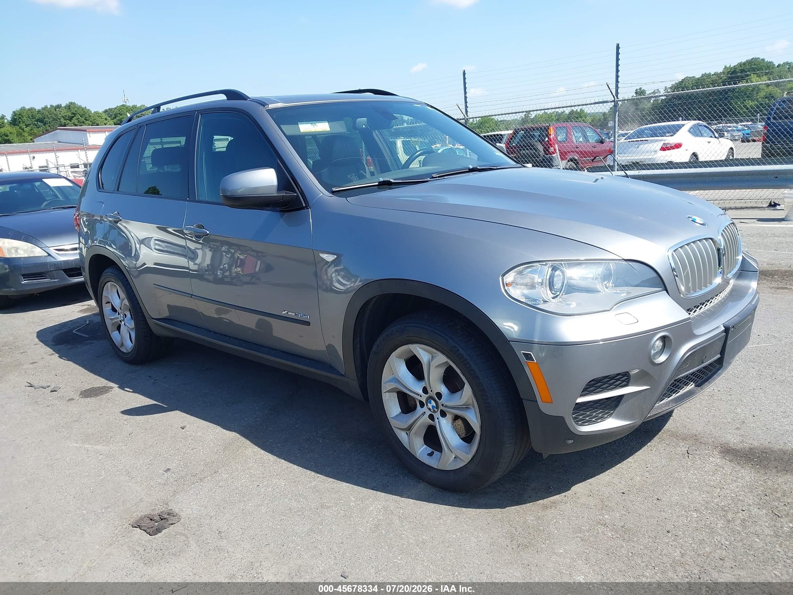 2013 Bmw X5 Xdrive35d Gray vin: 5UXZW0C50D0B93173