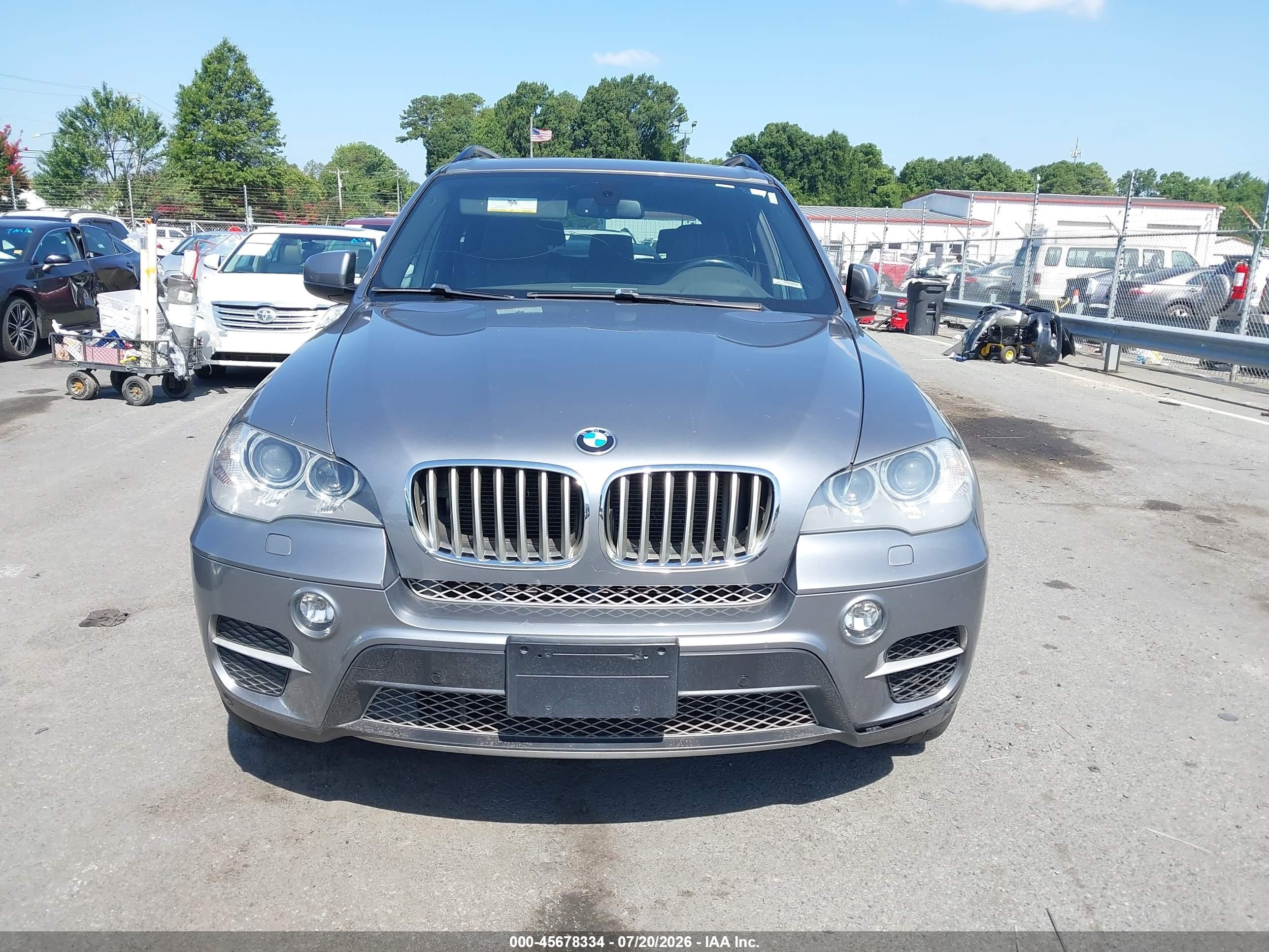 2013 Bmw X5 Xdrive35d Gray vin: 5UXZW0C50D0B93173