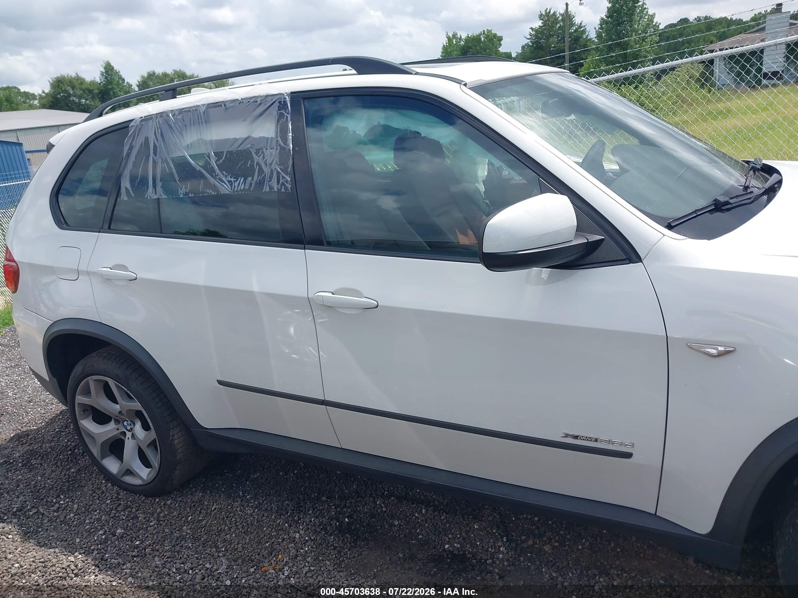 2012 Bmw X5 Xdrive35d White vin: 5UXZW0C51C0B88899