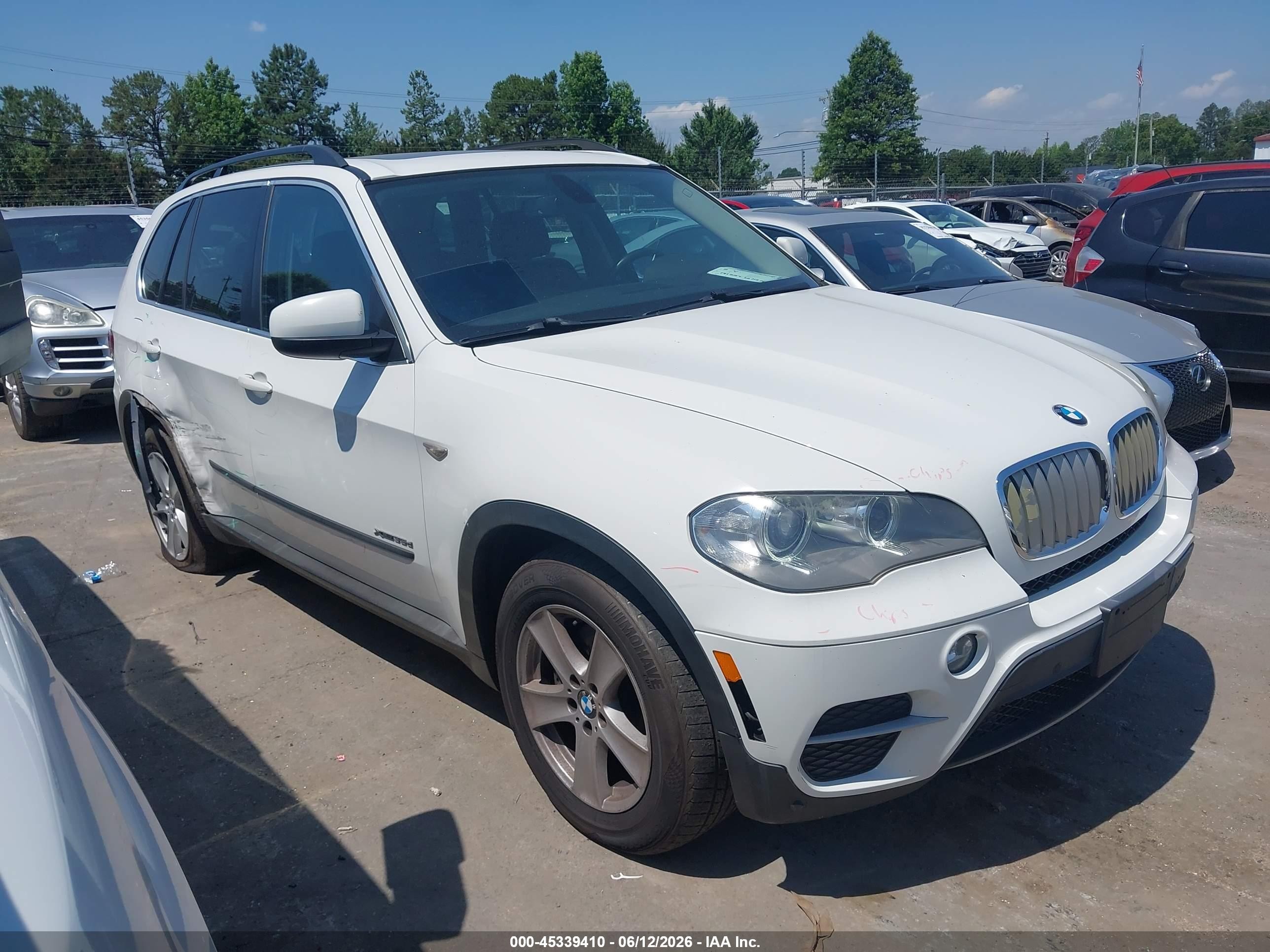 2013 Bmw X5 Xdrive35d White vin: 5UXZW0C52D0B93157