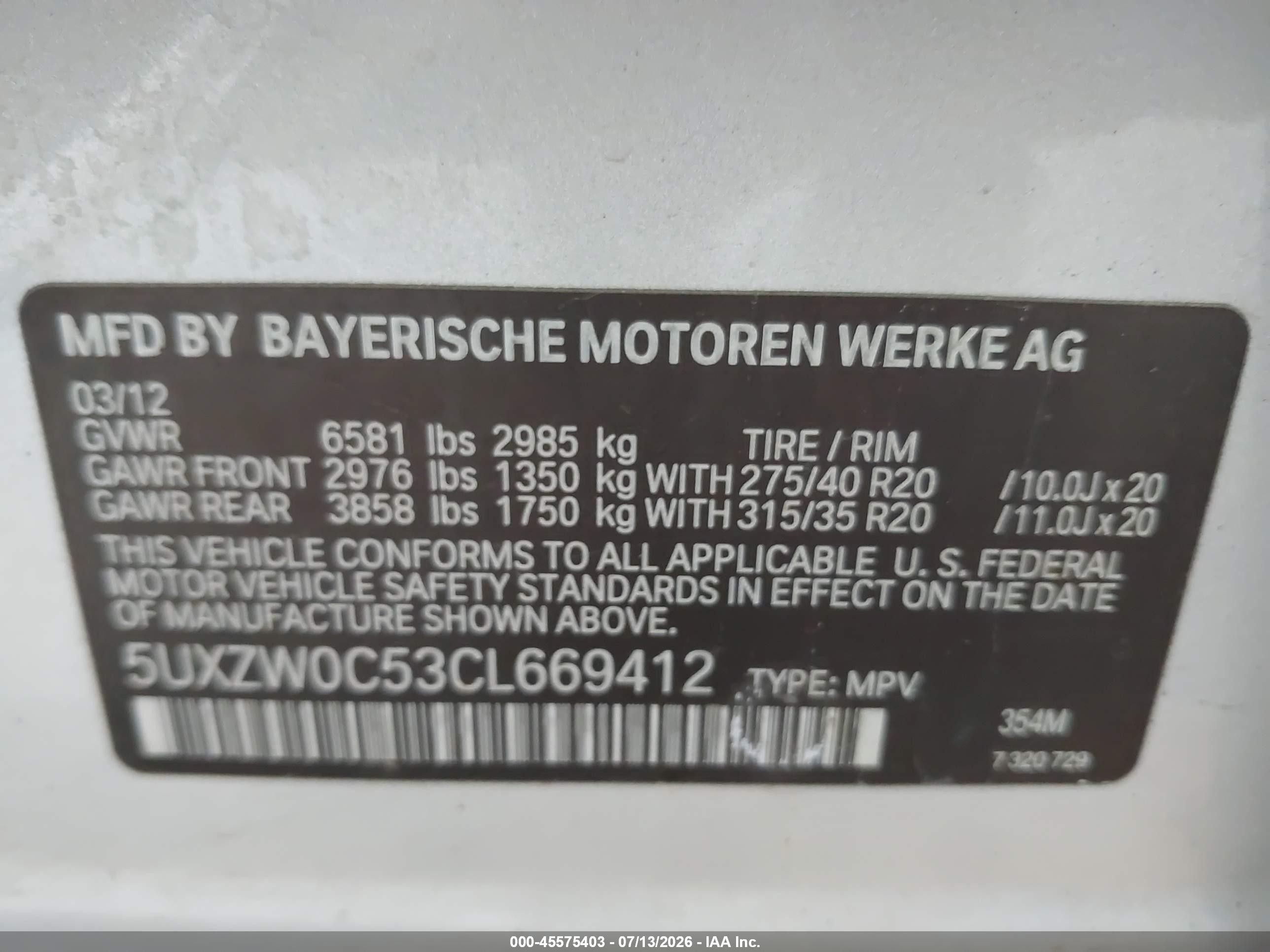 2012 Bmw X5 Xdrive35d Серебряный vin: 5UXZW0C53CL669412