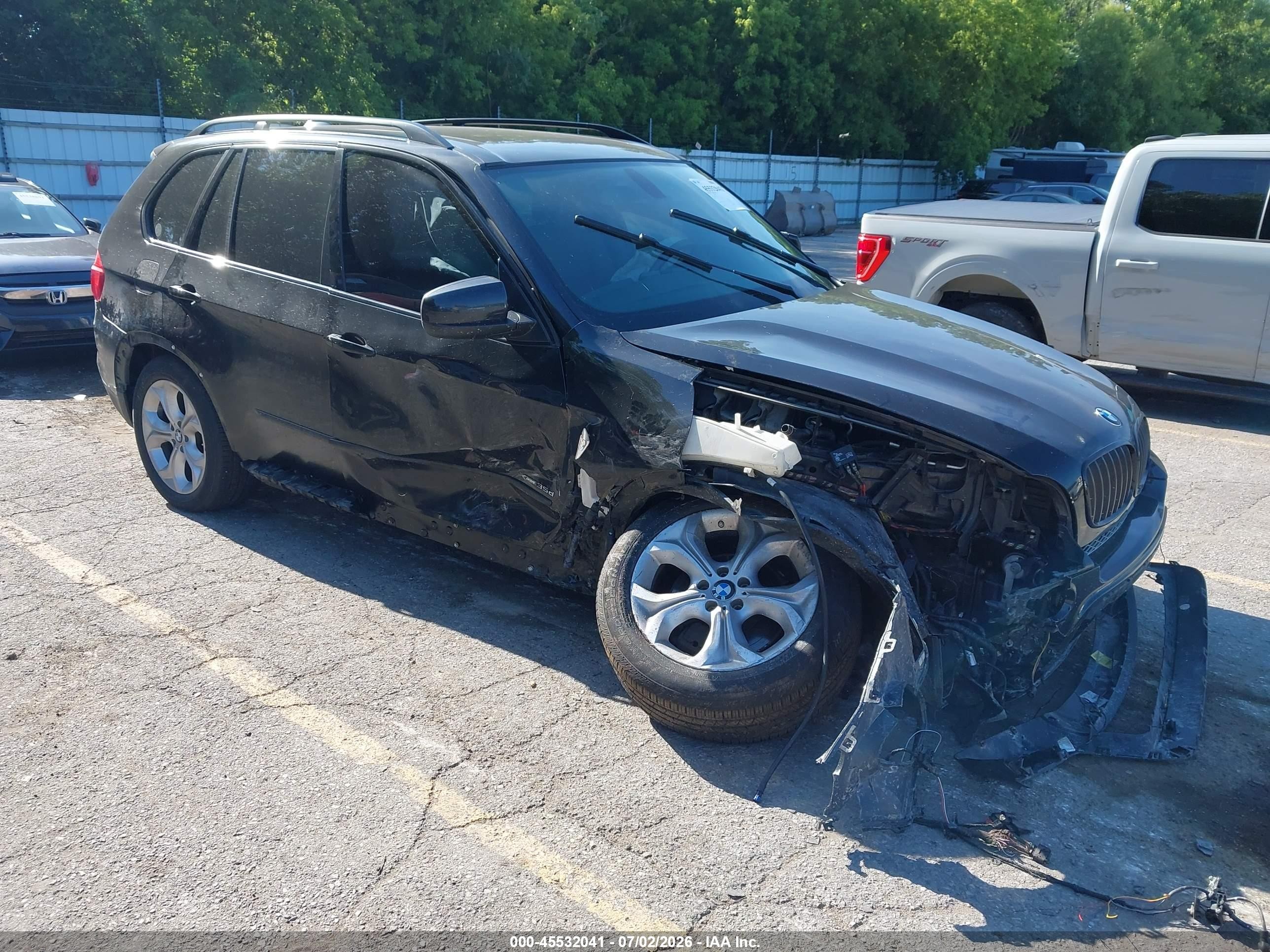 2012 Bmw X5 Xdrive35d Black vin: 5UXZW0C53CL672150