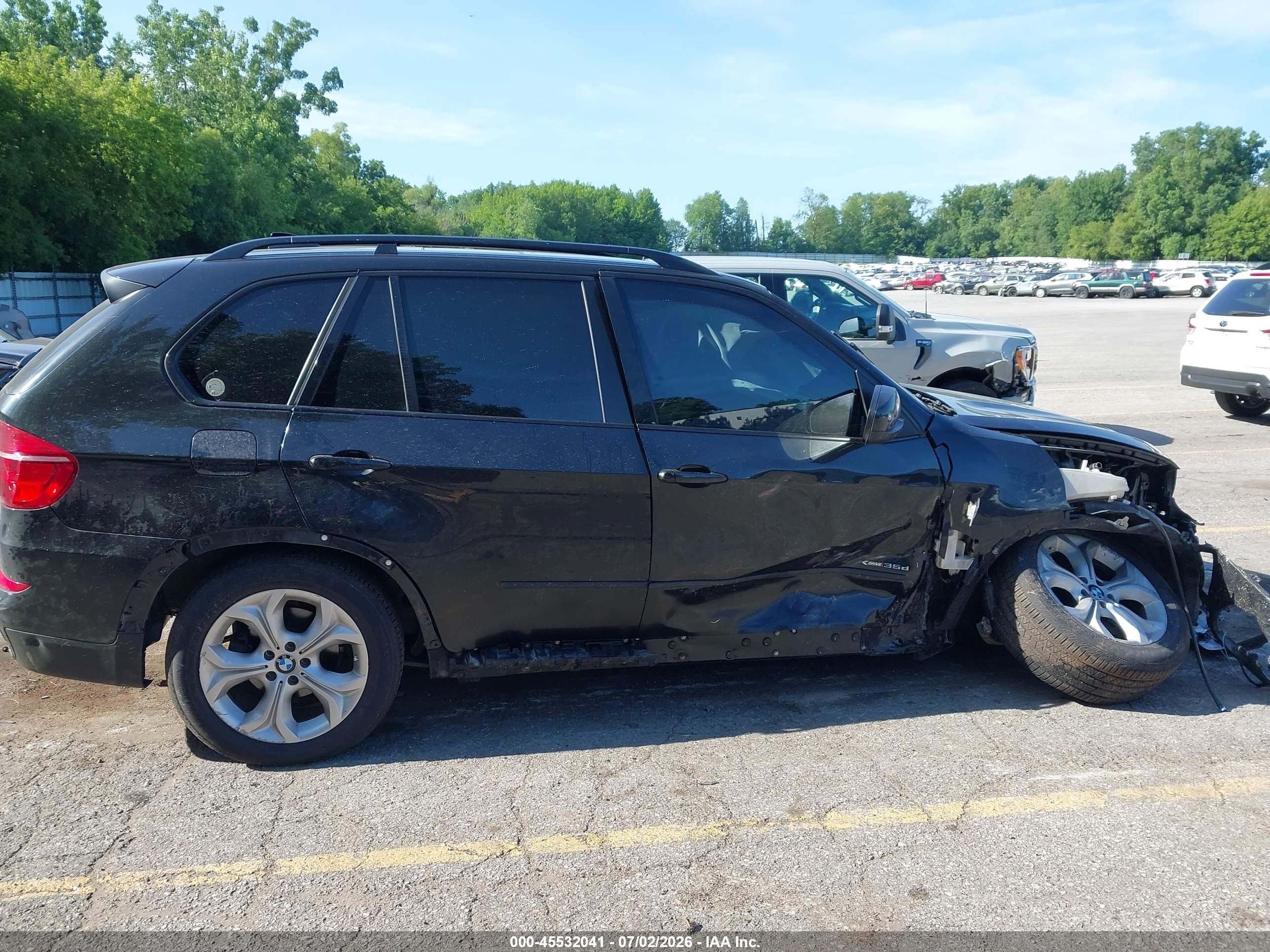 2012 Bmw X5 Xdrive35d Black vin: 5UXZW0C53CL672150