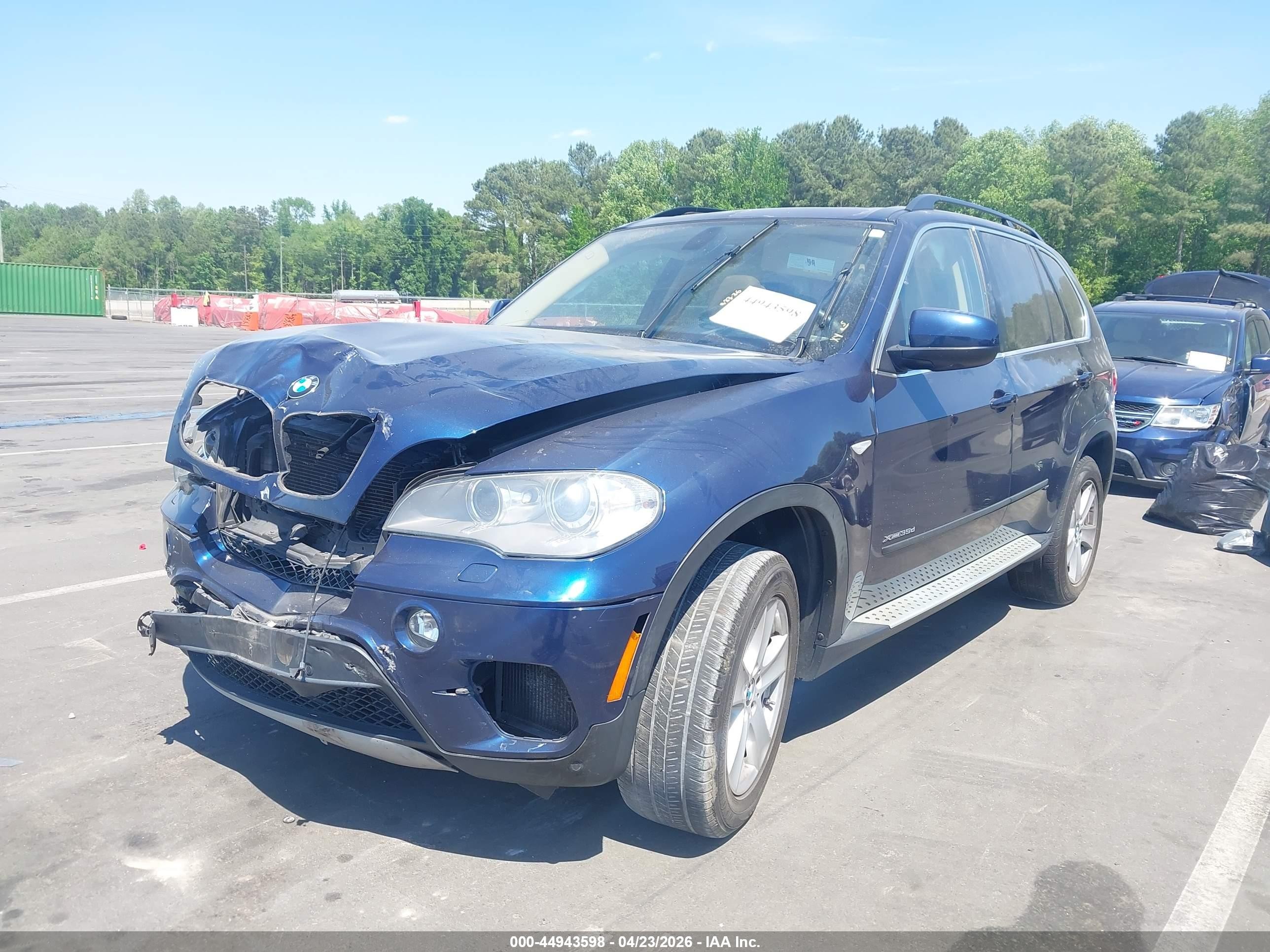 2013 Bmw X5 Xdrive35d Blue vin: 5UXZW0C53D0B92261