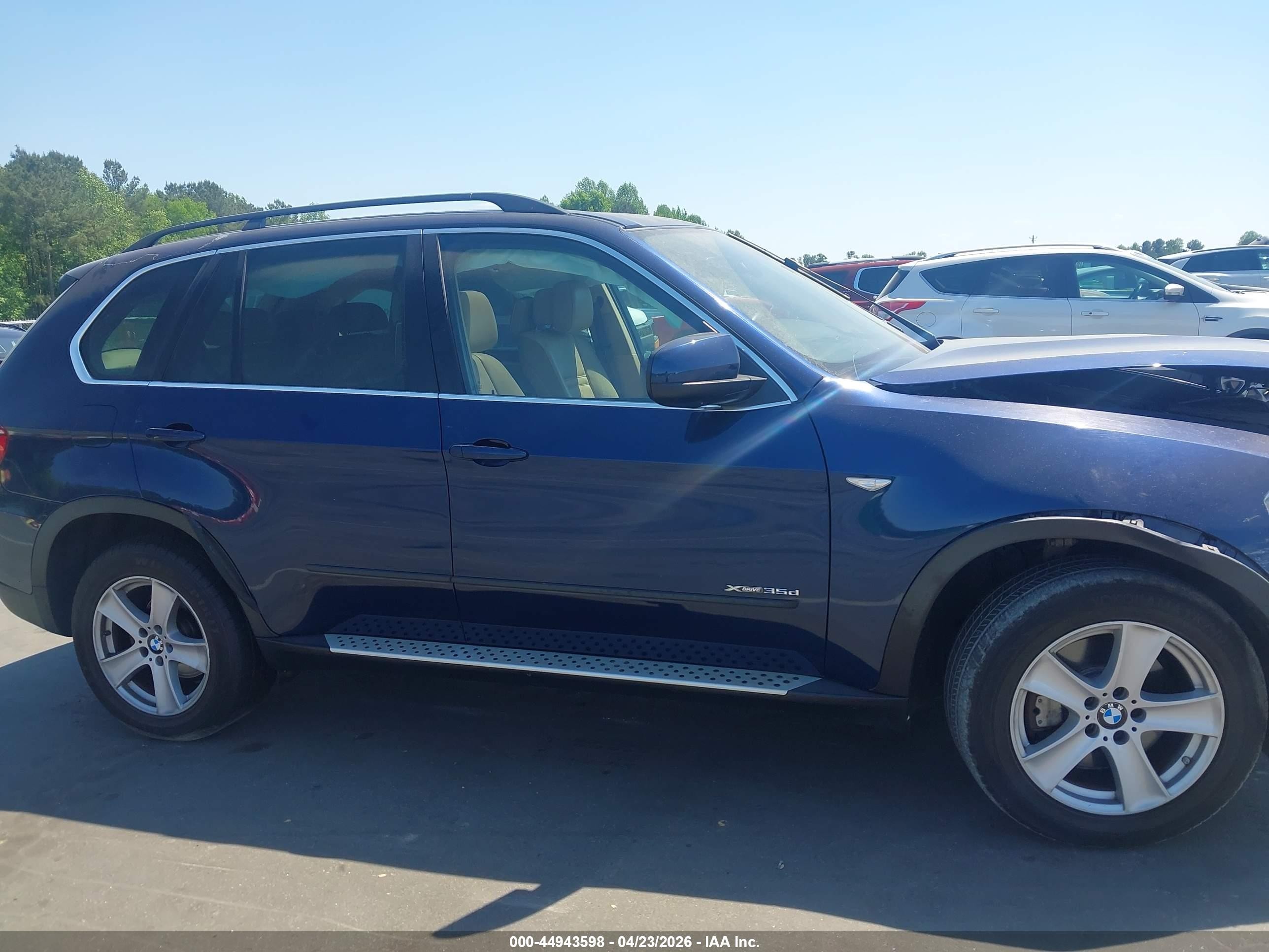 2013 Bmw X5 Xdrive35d Blue vin: 5UXZW0C53D0B92261