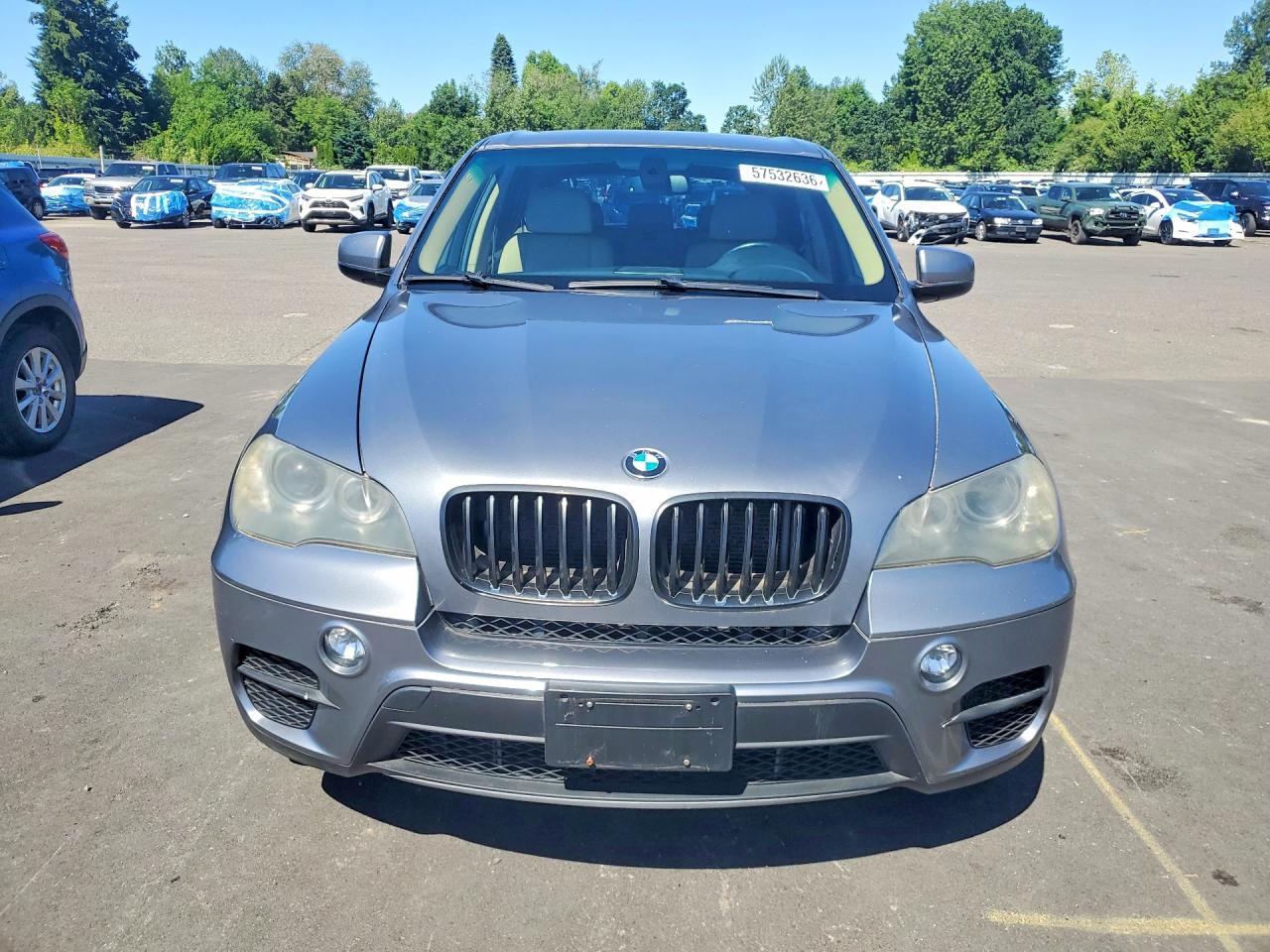 2011 Bmw X5 Gray vin: 5UXZW0C55BL368543