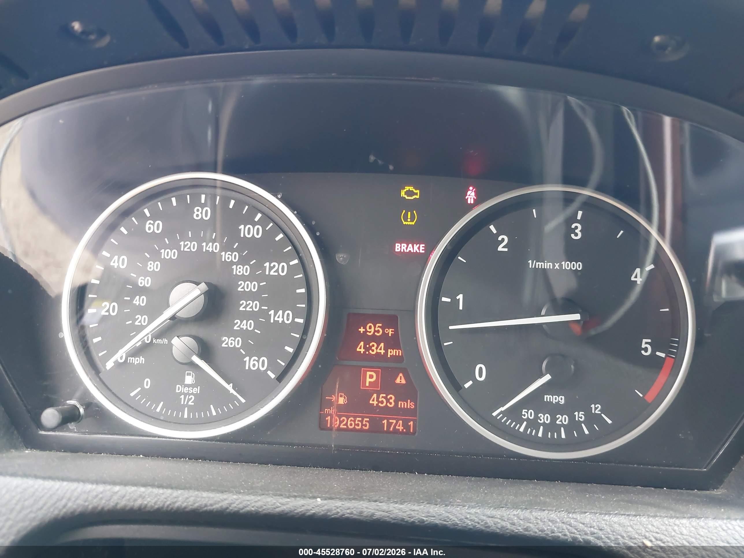 2011 Bmw X5 Xdrive35d Blue vin: 5UXZW0C55BL656434
