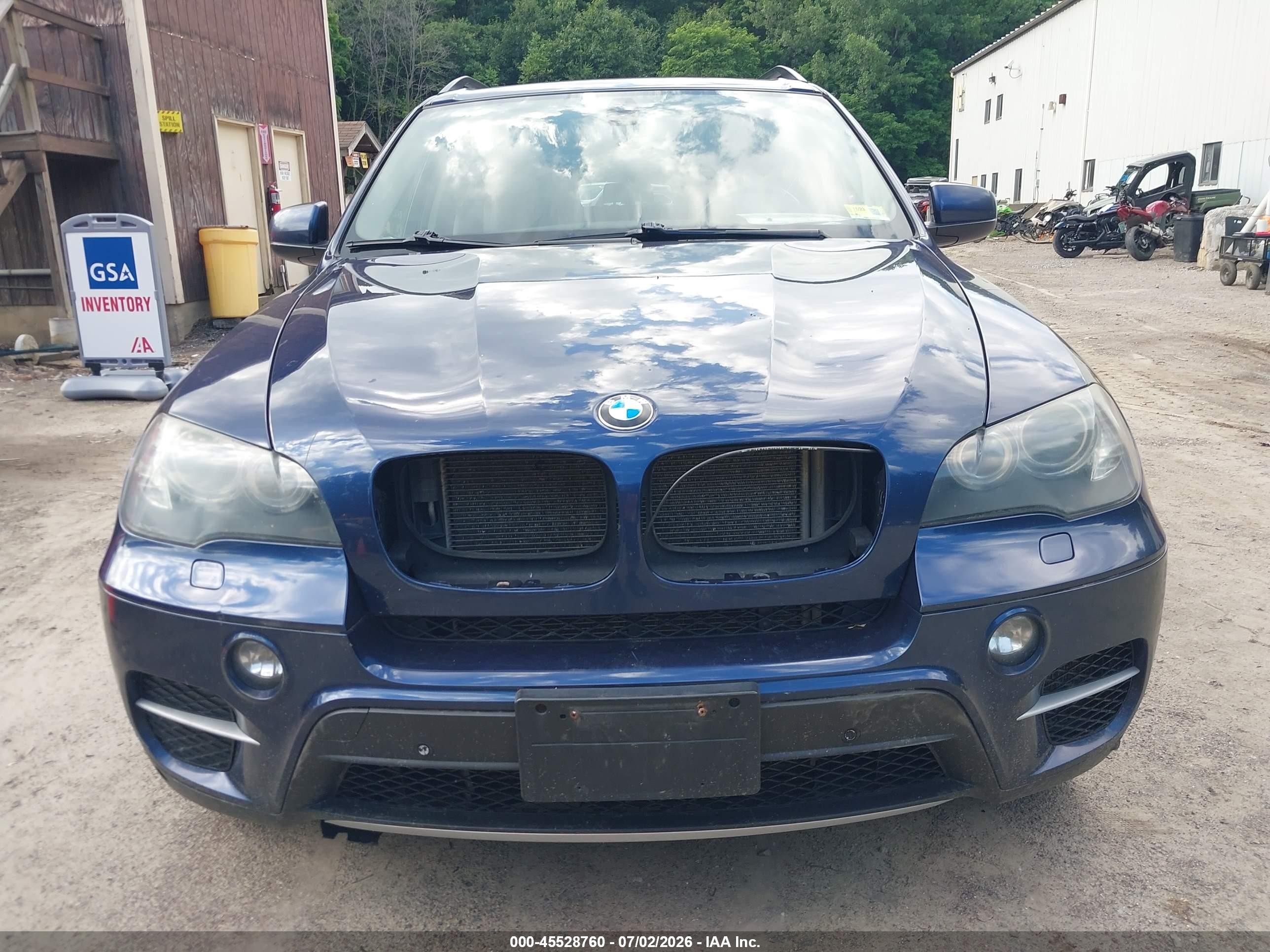 2011 Bmw X5 Xdrive35d Blue vin: 5UXZW0C55BL656434