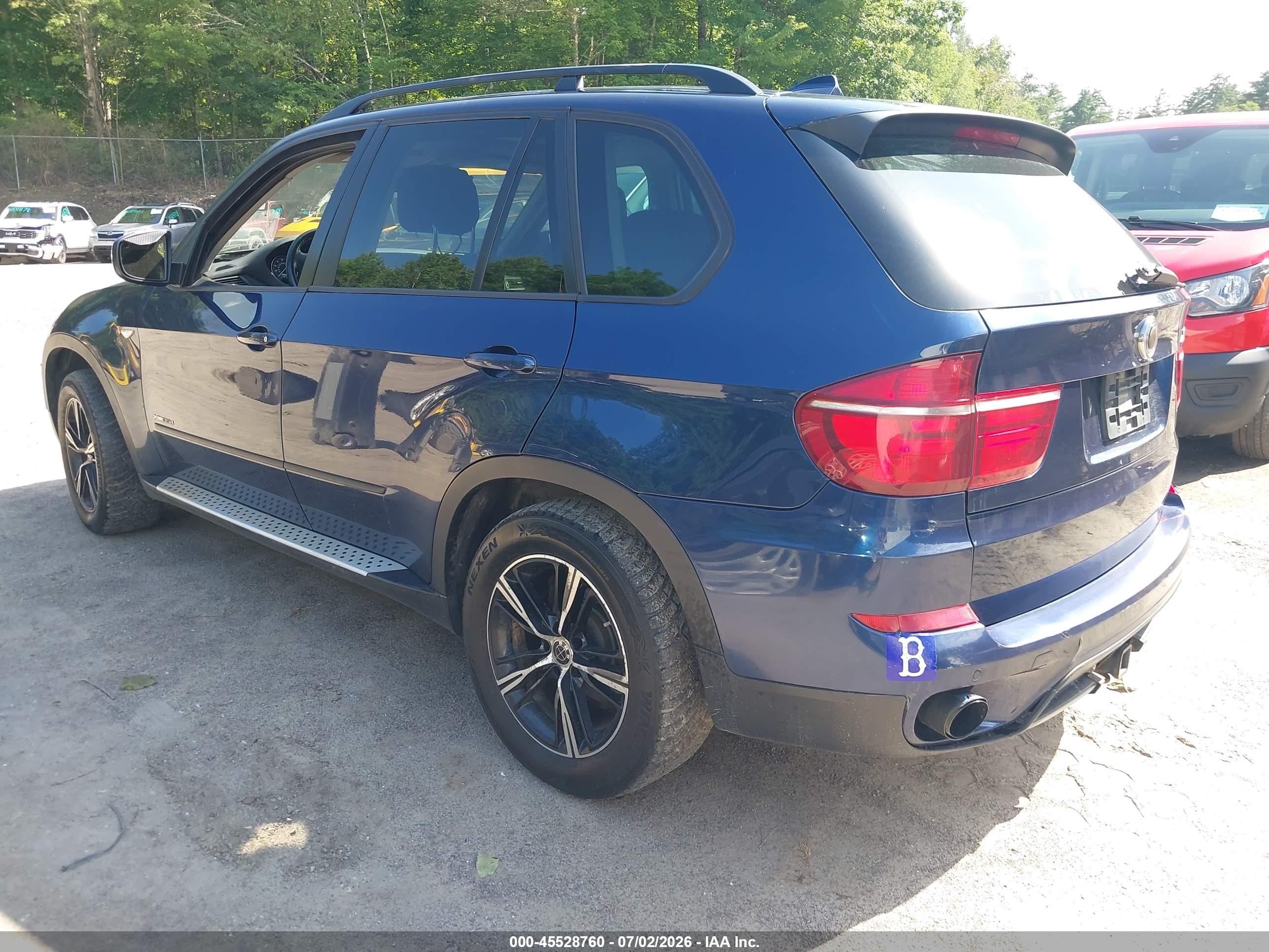 2011 Bmw X5 Xdrive35d Blue vin: 5UXZW0C55BL656434