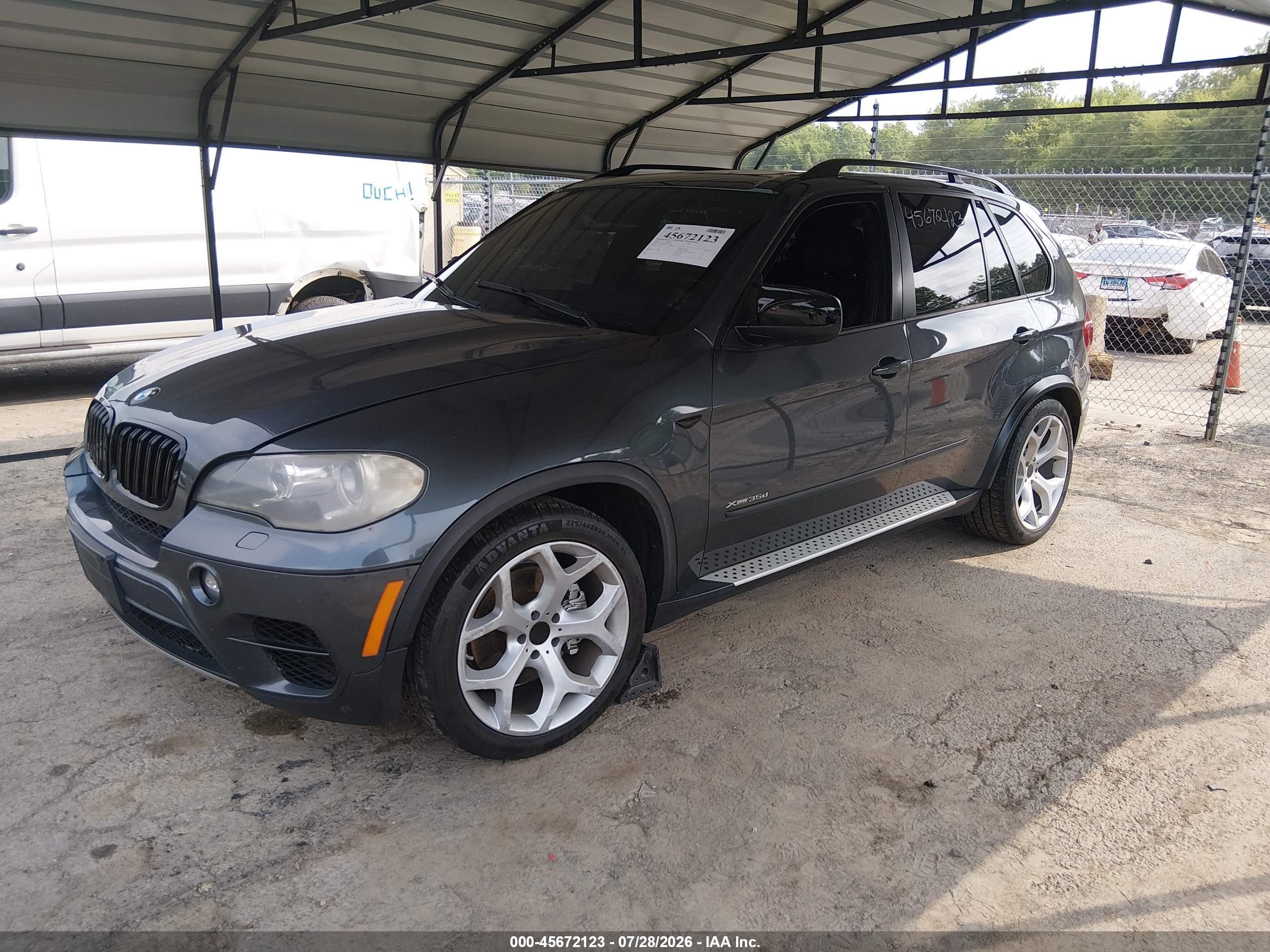 2012 Bmw X5 Xdrive35d Gray vin: 5UXZW0C55CL673638