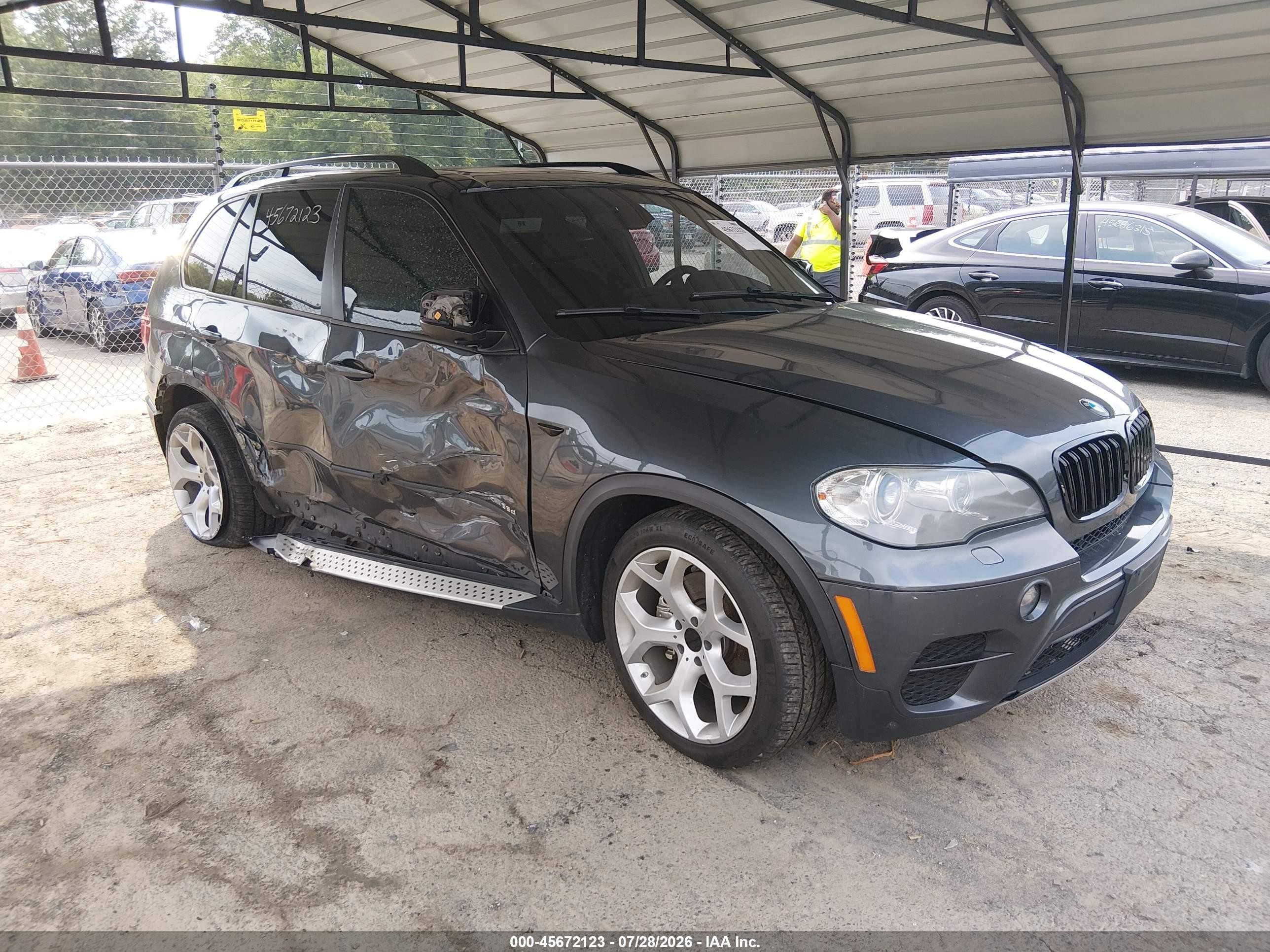 2012 Bmw X5 Xdrive35d Gray vin: 5UXZW0C55CL673638