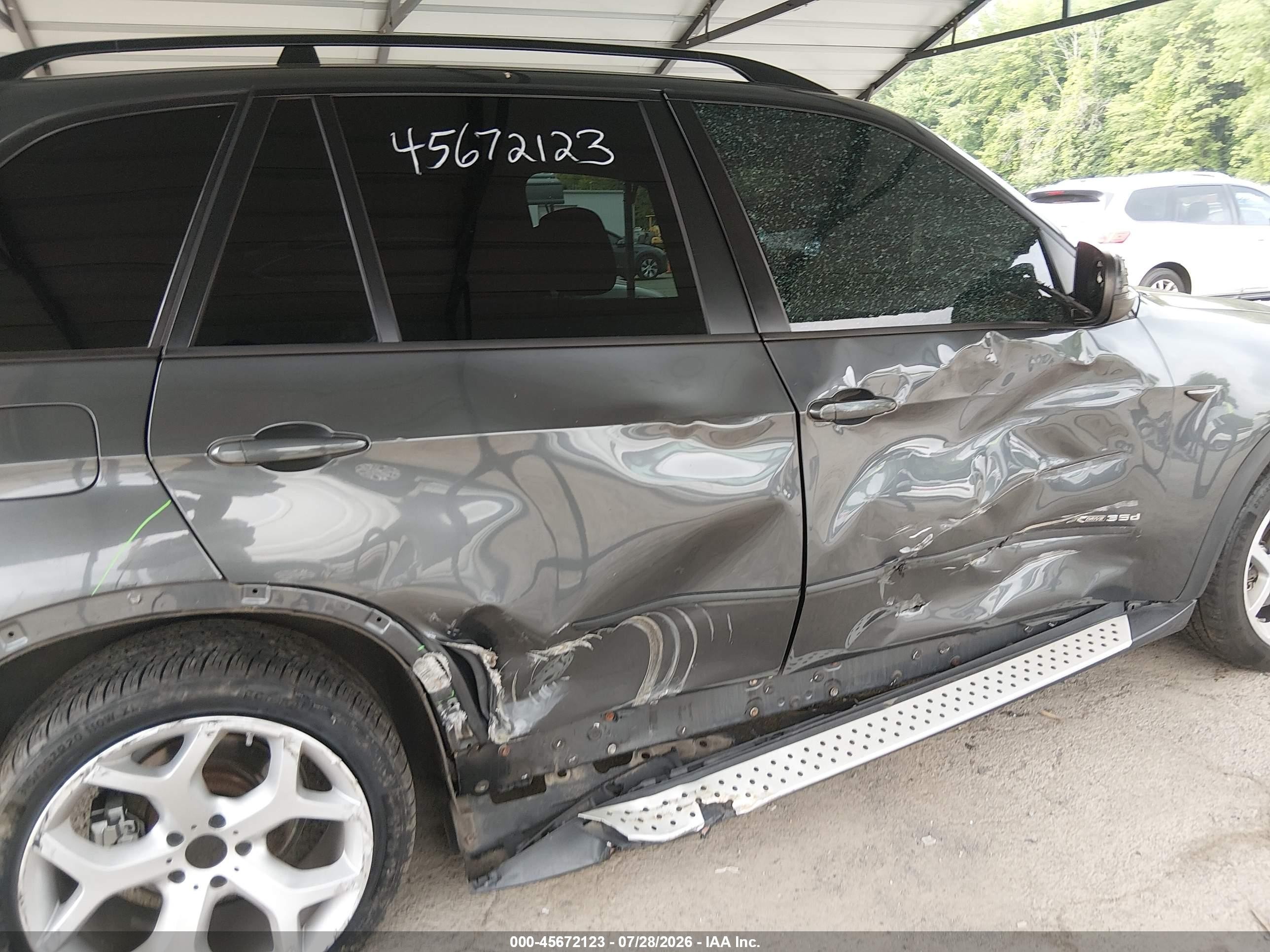 2012 Bmw X5 Xdrive35d Gray vin: 5UXZW0C55CL673638