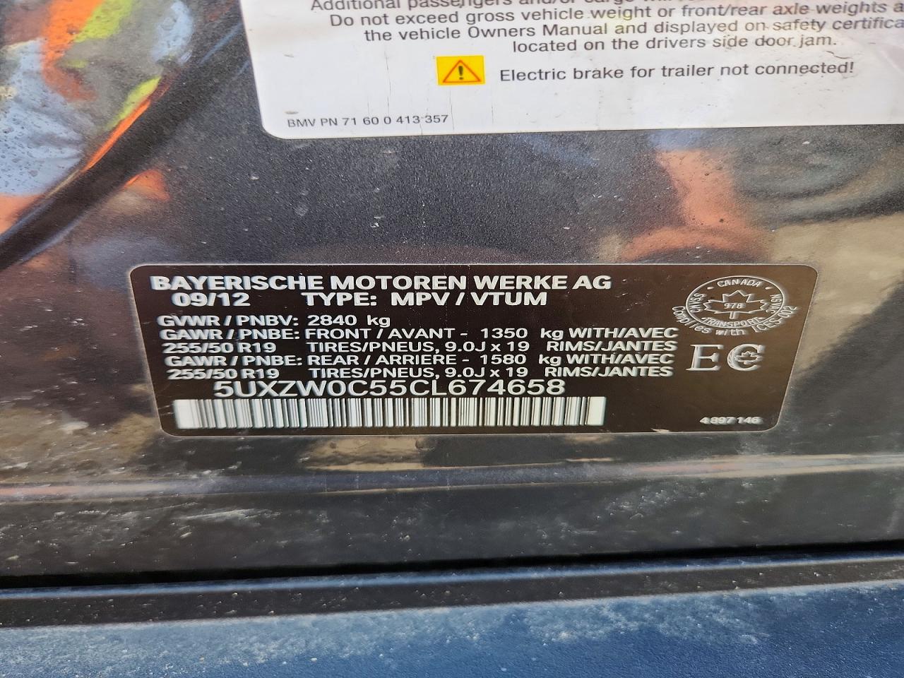 2012 Bmw X5 Xdrive35d Gray vin: 5UXZW0C55CL674658
