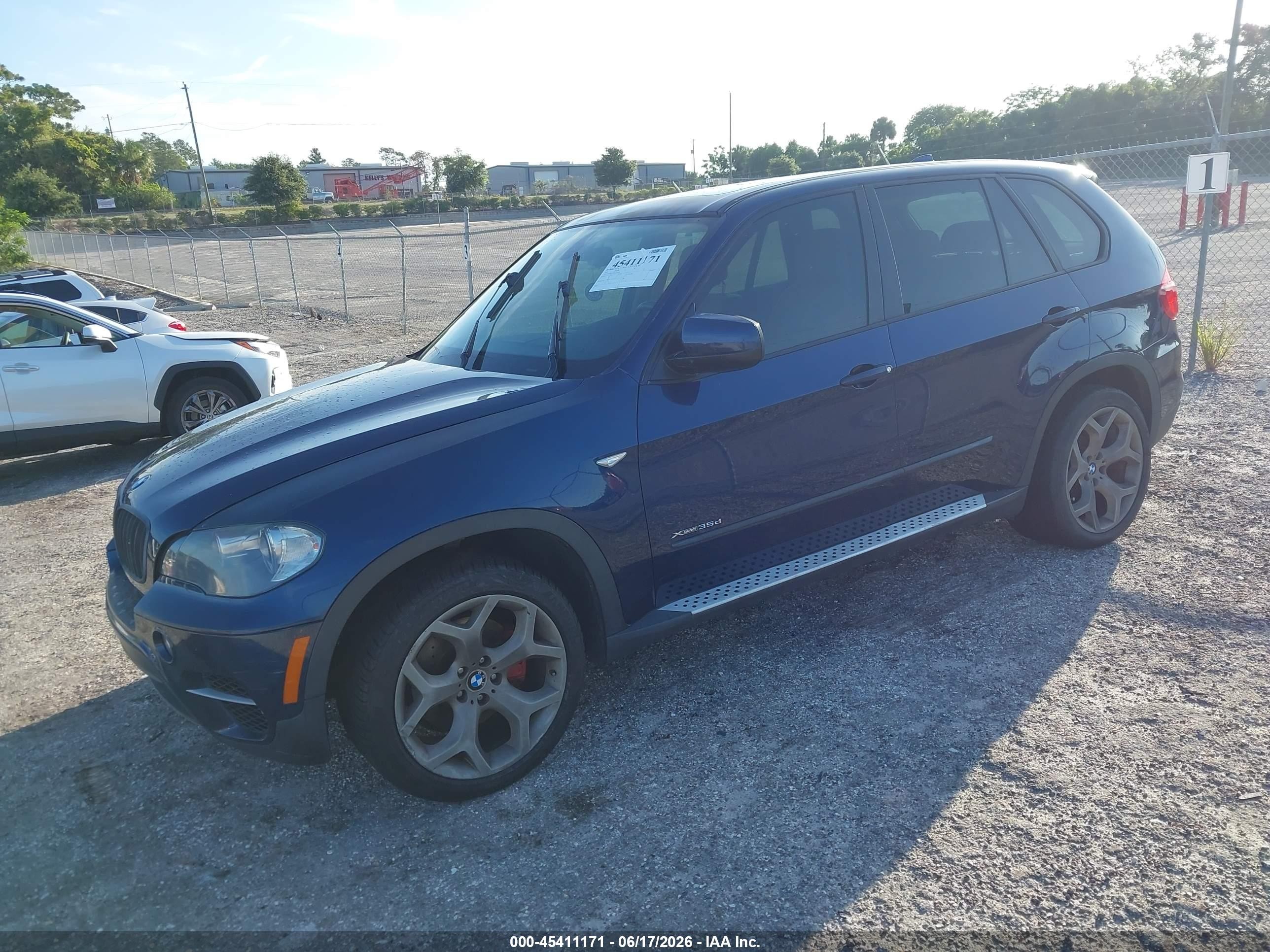 2011 Bmw X5 Xdrive35d Dark Blue vin: 5UXZW0C56BL370253