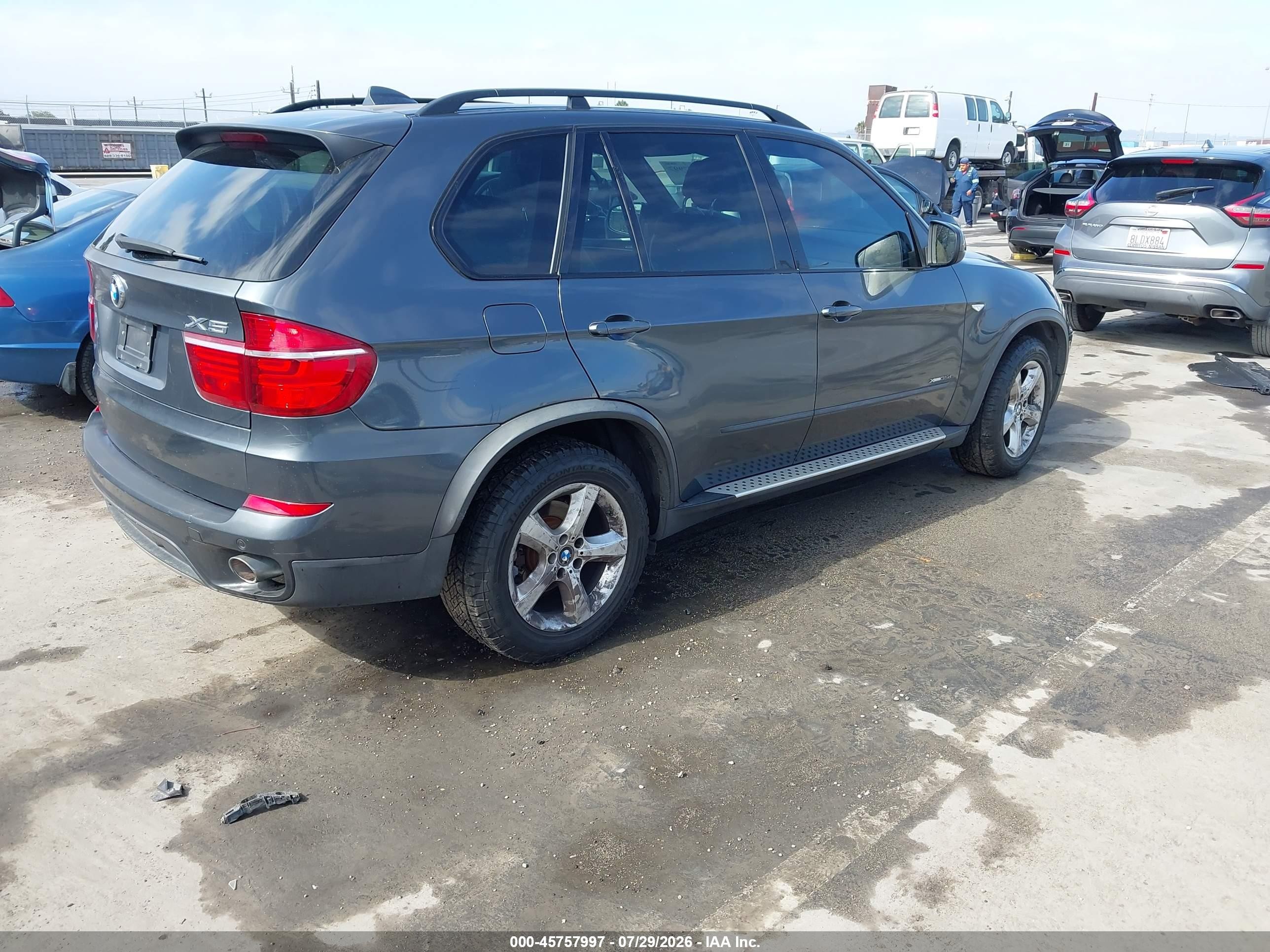 2011 Bmw X5 Xdrive35d Gray vin: 5UXZW0C56BL370852