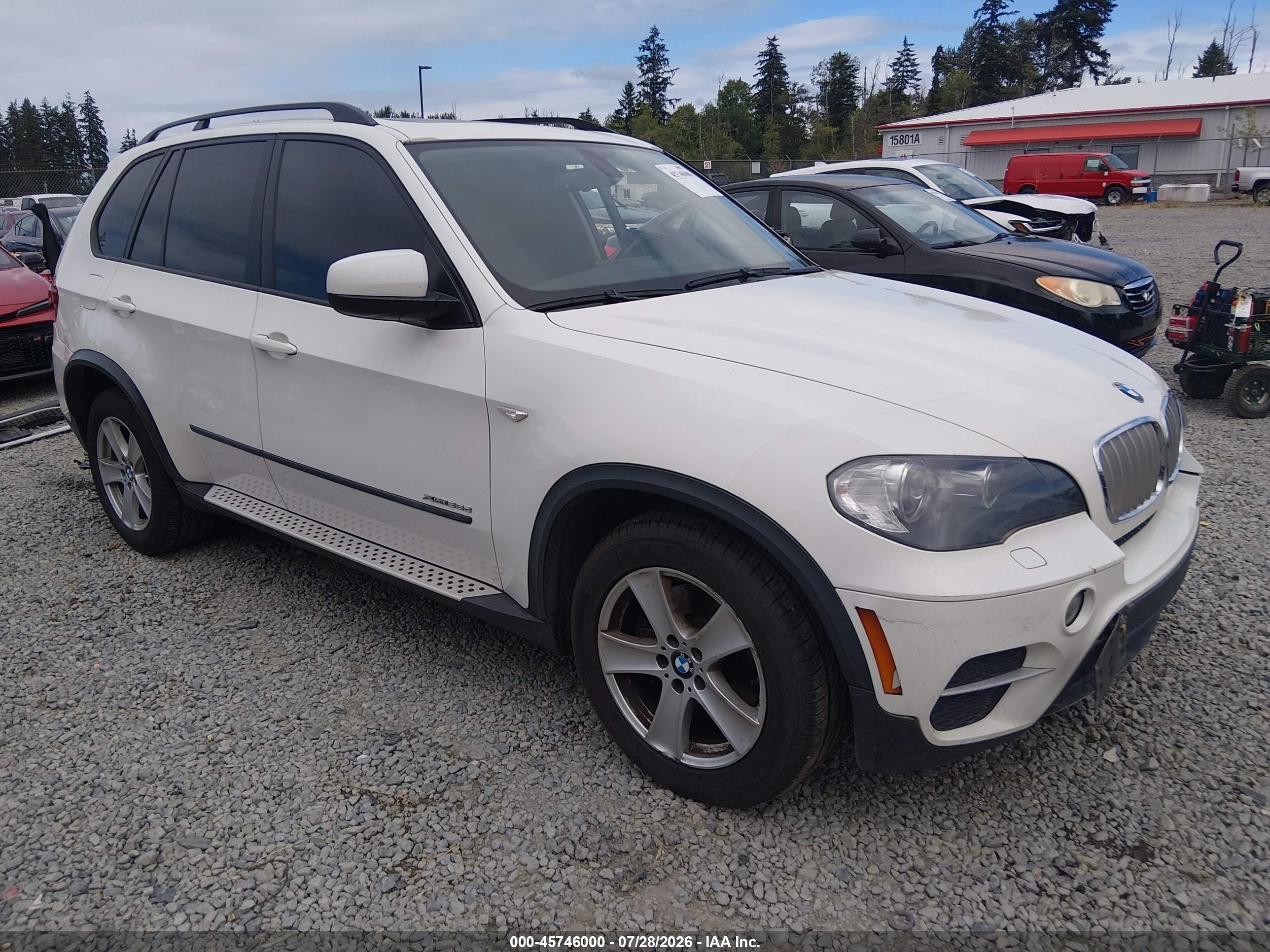 2011 Bmw X5 Xdrive35d White vin: 5UXZW0C57BL370293
