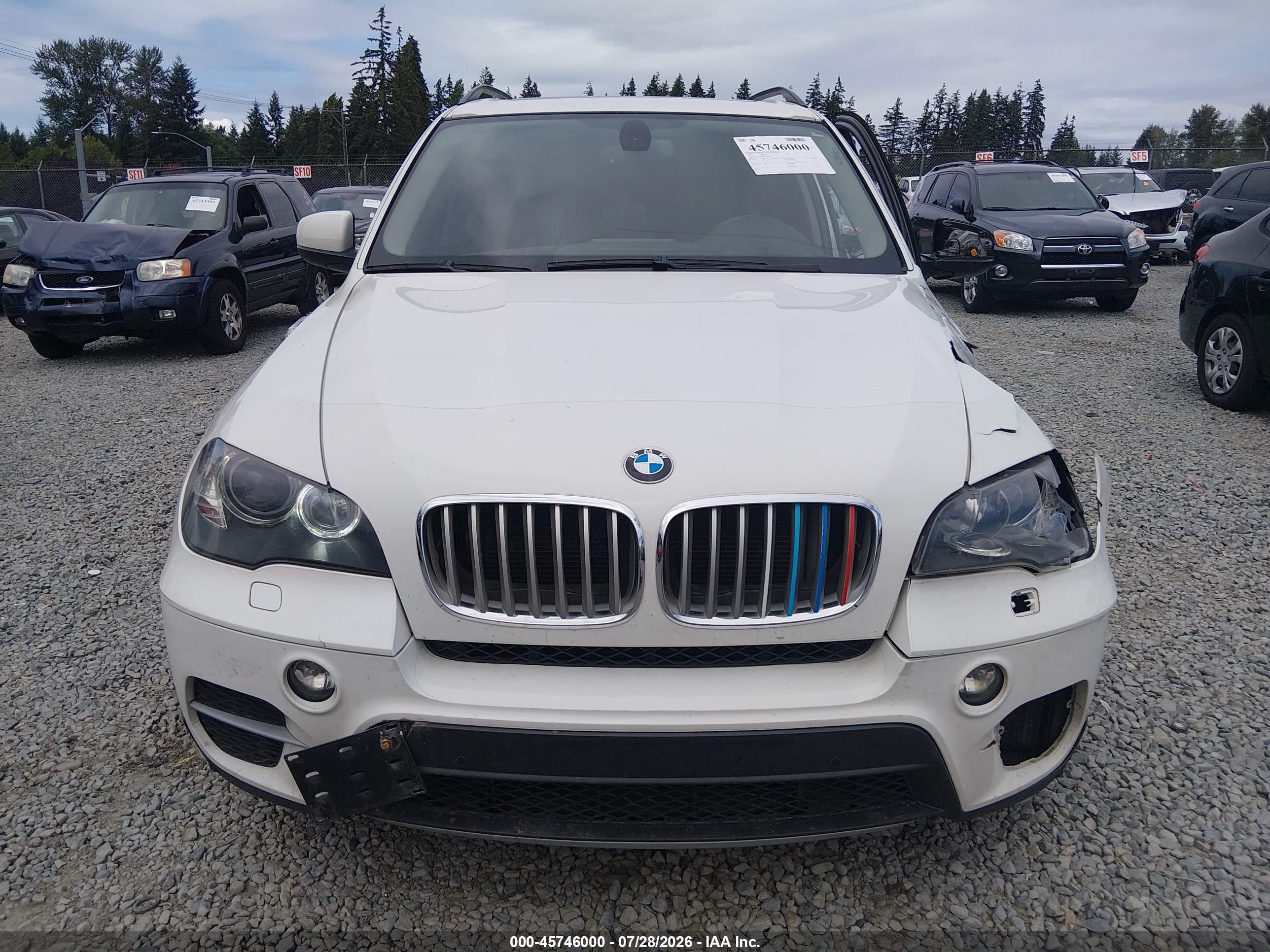 2011 Bmw X5 Xdrive35d White vin: 5UXZW0C57BL370293