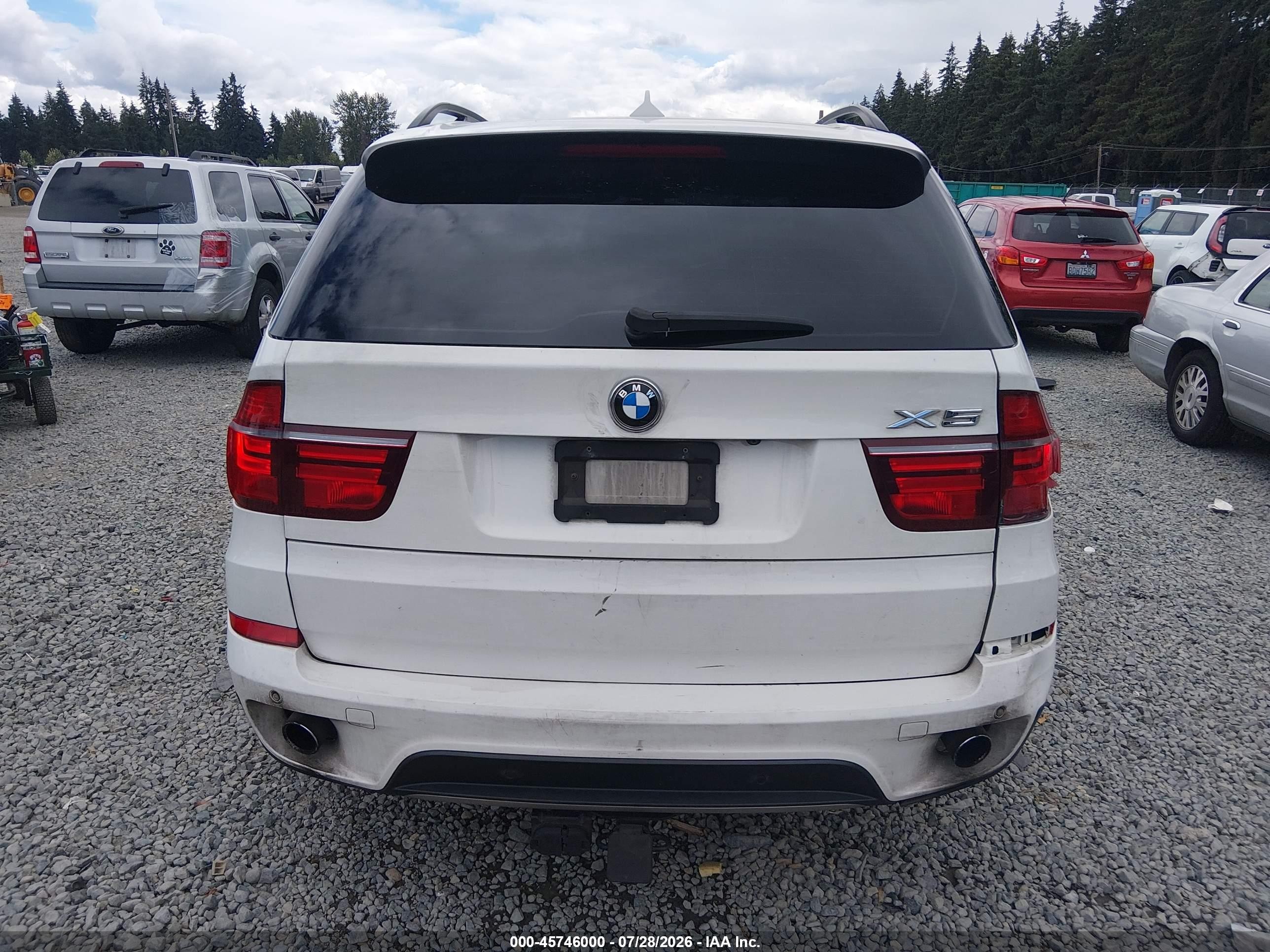 2011 Bmw X5 Xdrive35d White vin: 5UXZW0C57BL370293