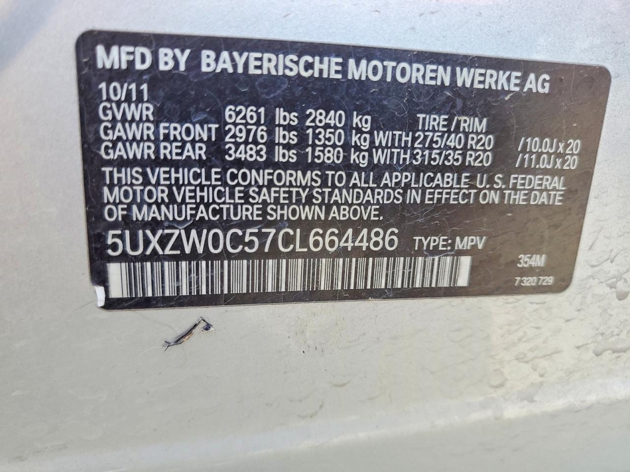 2012 Bmw X5 Xdrive35d Silver vin: 5UXZW0C57CL664486