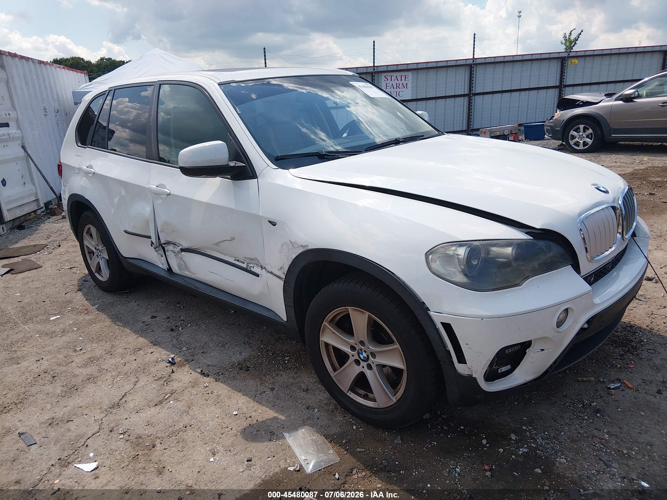 2011 Bmw X5 Xdrive35d White vin: 5UXZW0C58BL368519