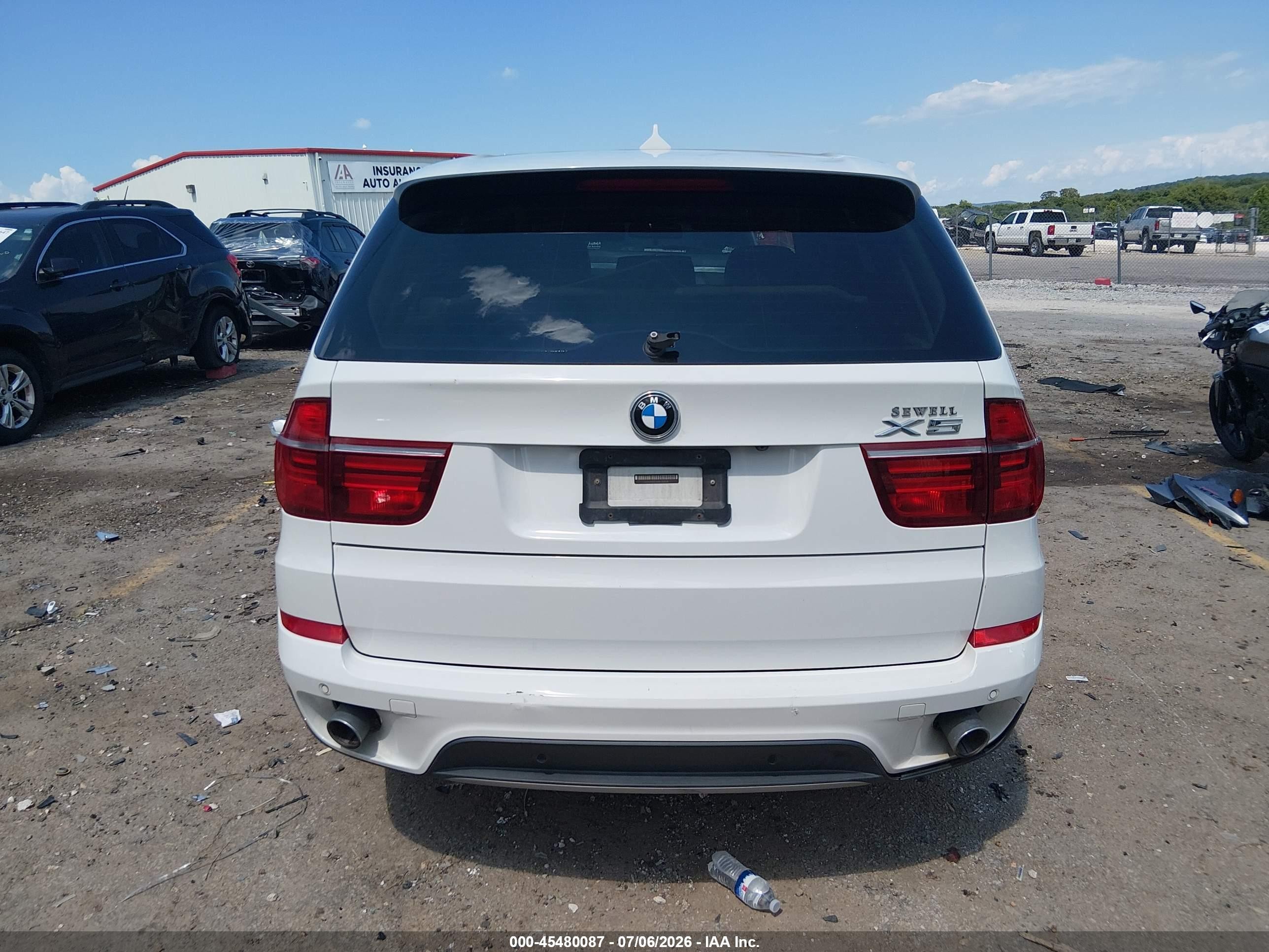2011 Bmw X5 Xdrive35d White vin: 5UXZW0C58BL368519