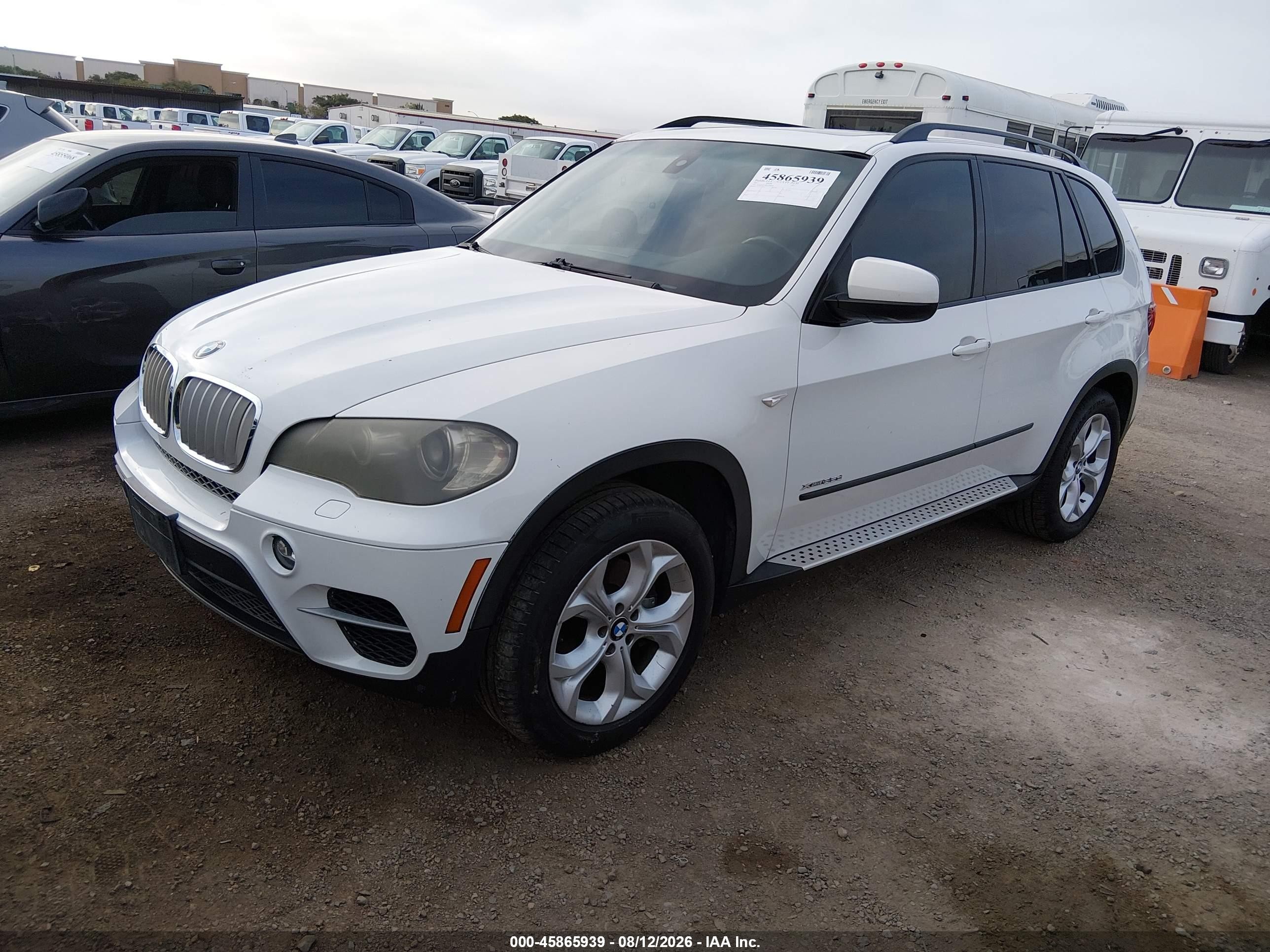 2011 Bmw X5 Xdrive35d White vin: 5UXZW0C58BL369878