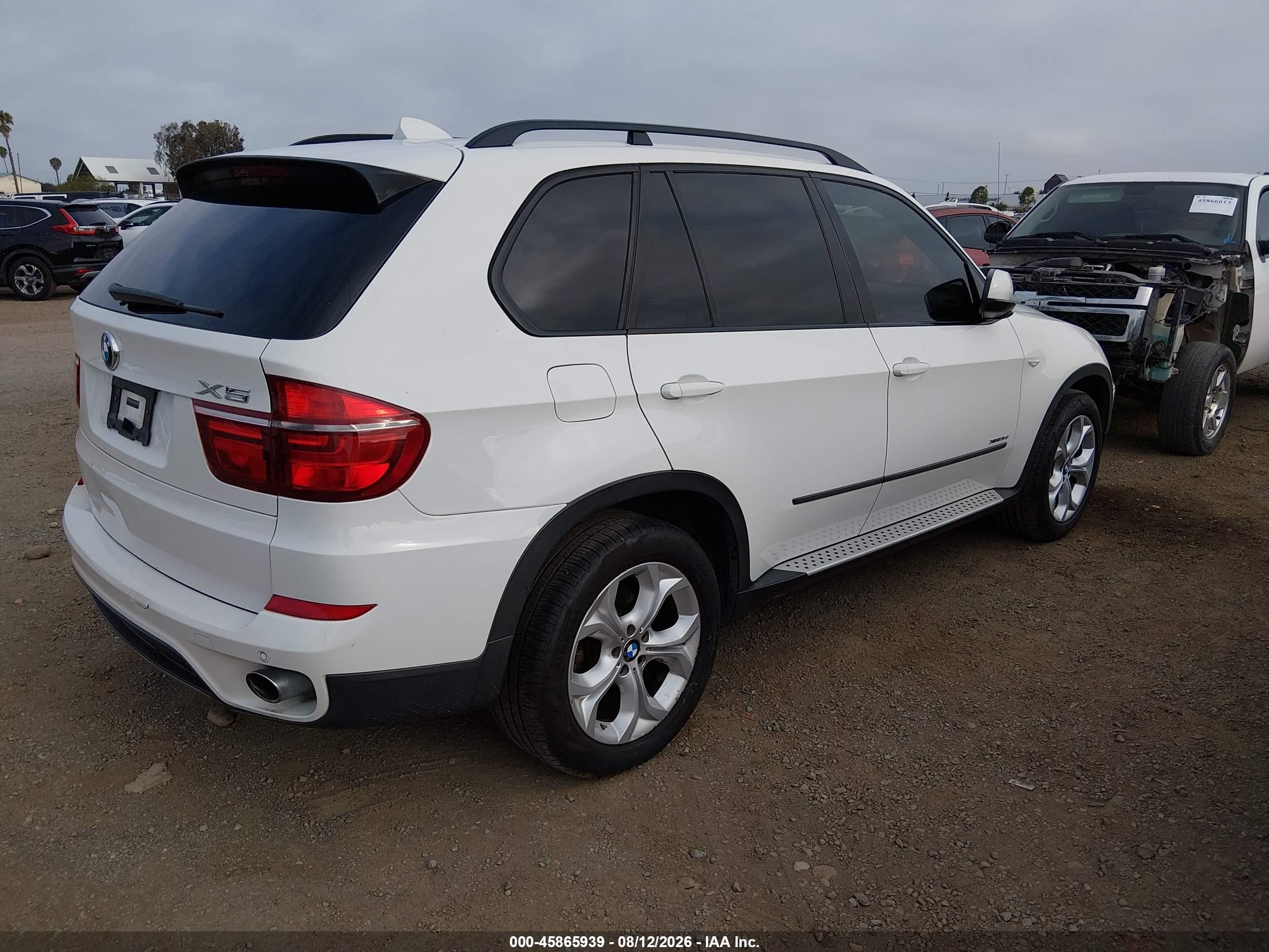 2011 Bmw X5 Xdrive35d White vin: 5UXZW0C58BL369878