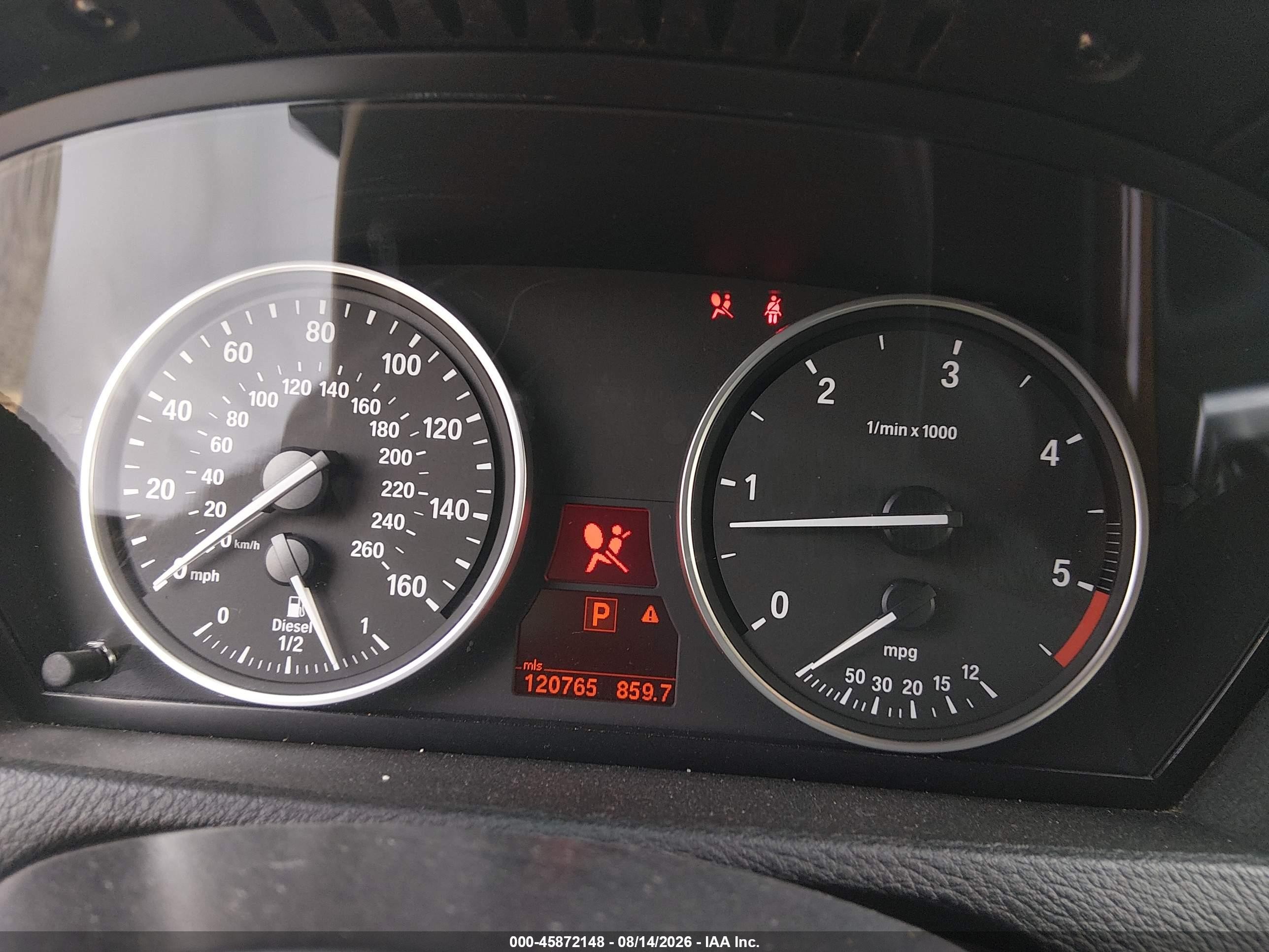 2011 Bmw X5 Xdrive35d Gray vin: 5UXZW0C58BL660994
