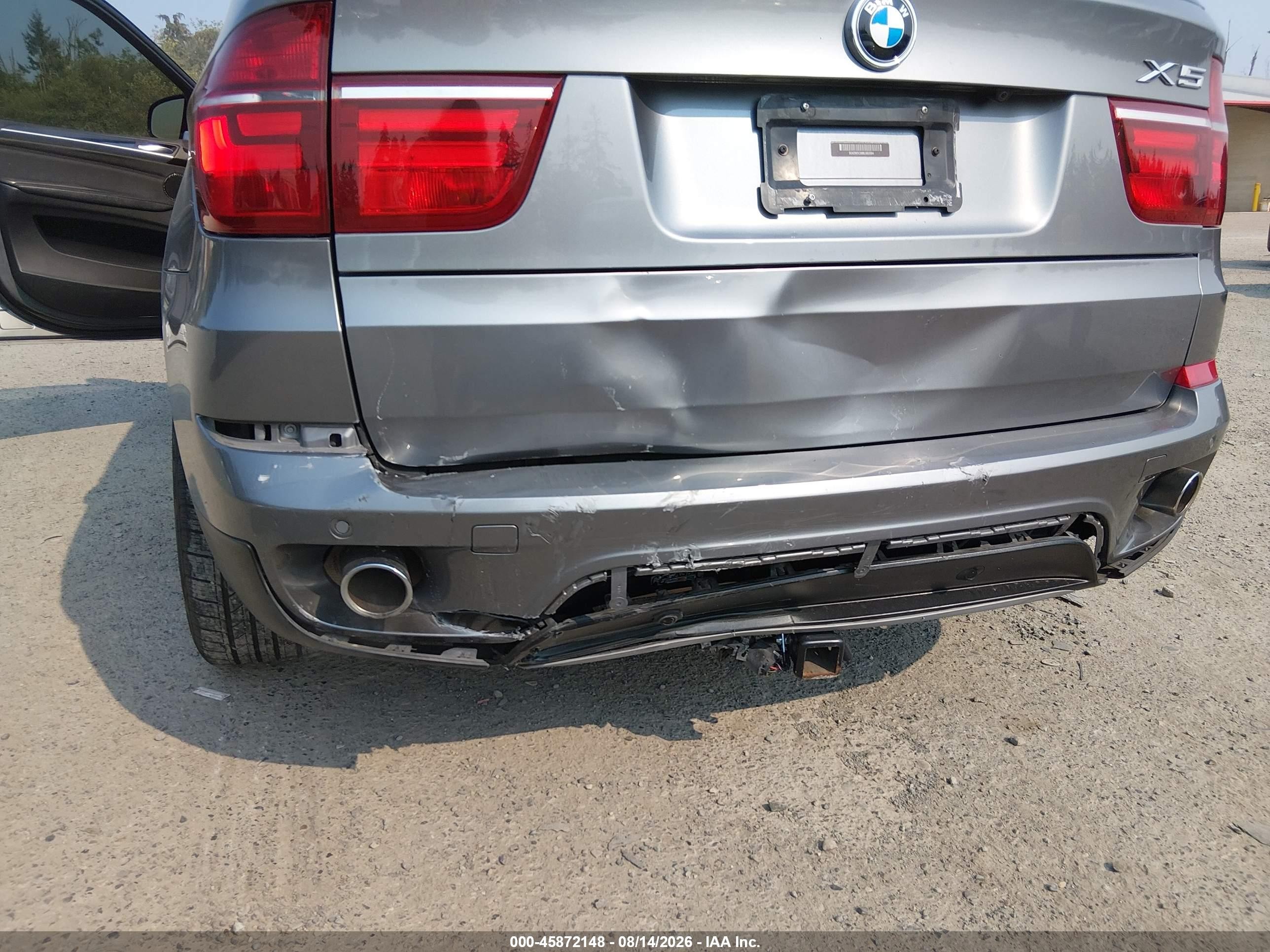 2011 Bmw X5 Xdrive35d Gray vin: 5UXZW0C58BL660994