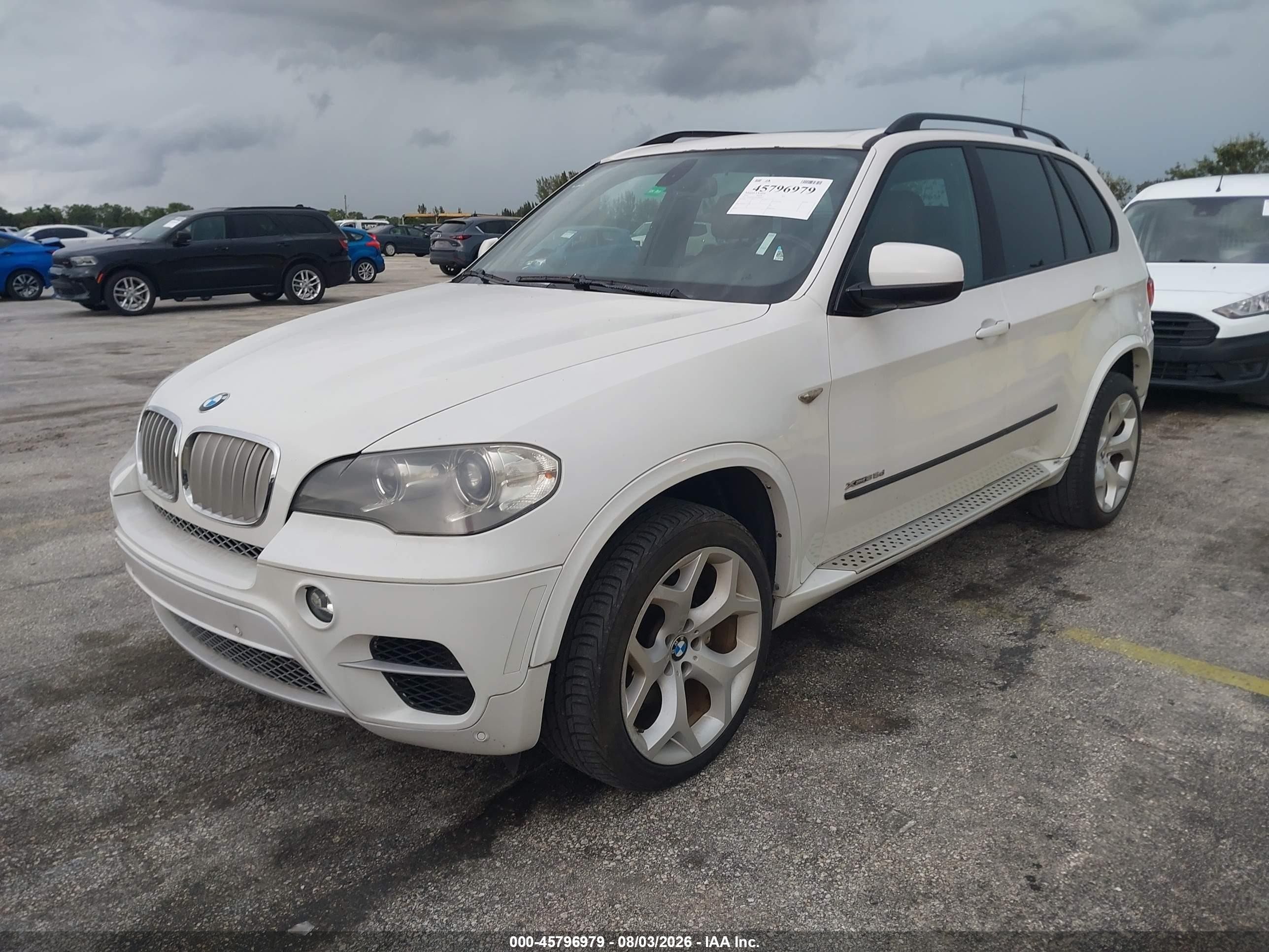 2012 Bmw X5 Xdrive35d White vin: 5UXZW0C58C0B89127