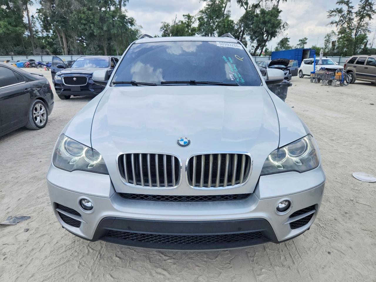2012 Bmw X5 Xdrive35d Silver vin: 5UXZW0C58CL674055