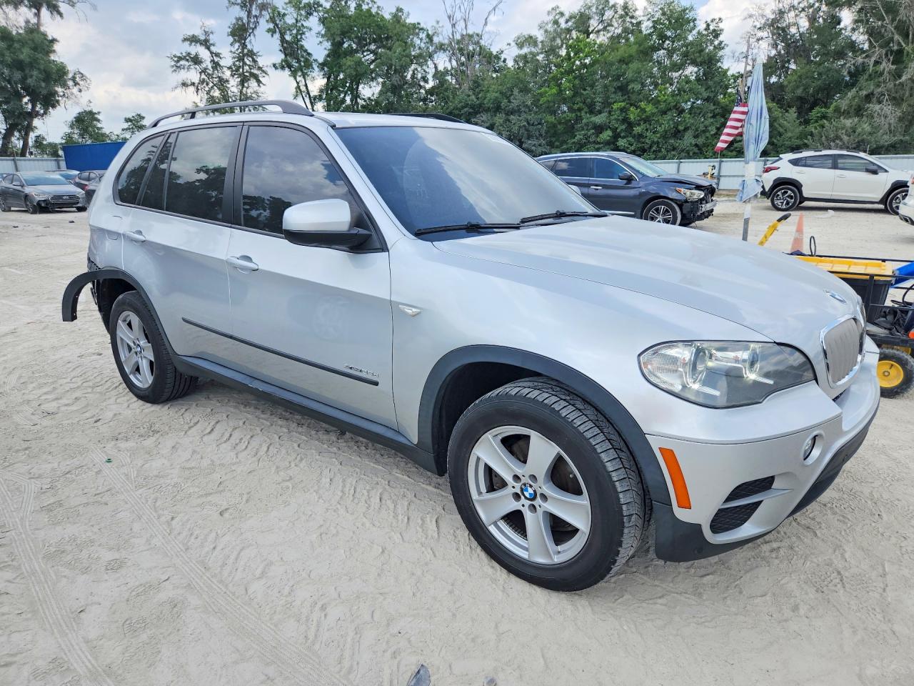 2012 Bmw X5 Xdrive35d Silver vin: 5UXZW0C58CL674055