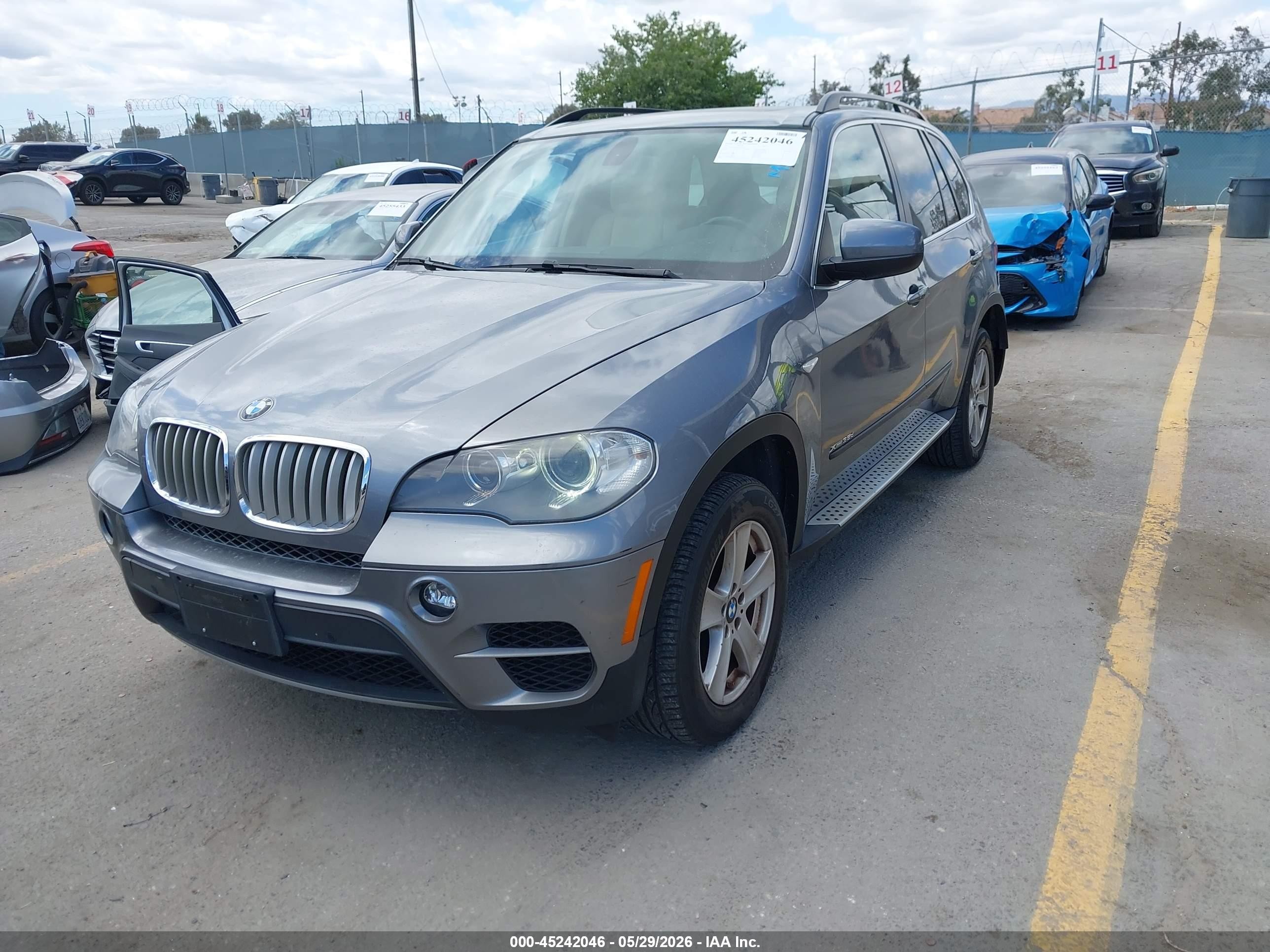2013 Bmw X5 Xdrive35d Gray vin: 5UXZW0C58D0B94362